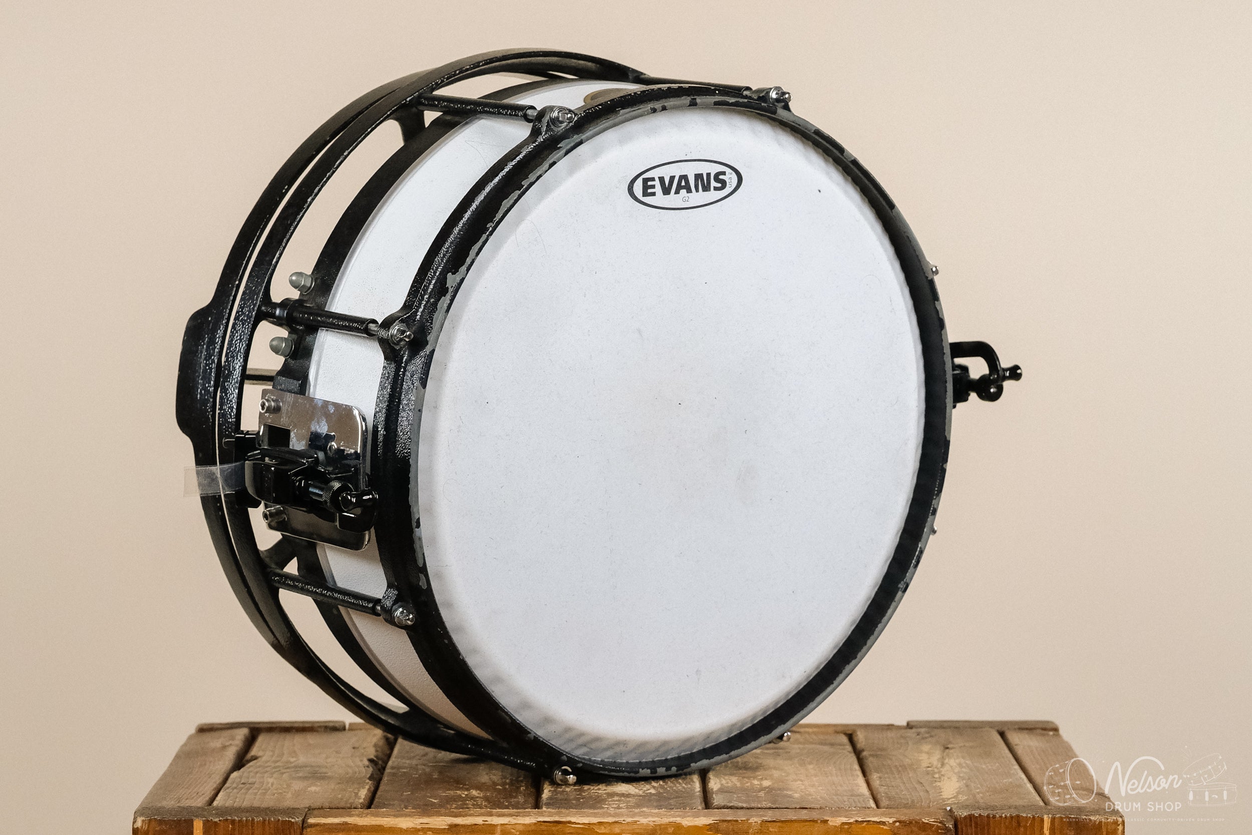 Used 1st Gen Firchie TM-1 'Time Machine' in White – Nelson Drum Shop
