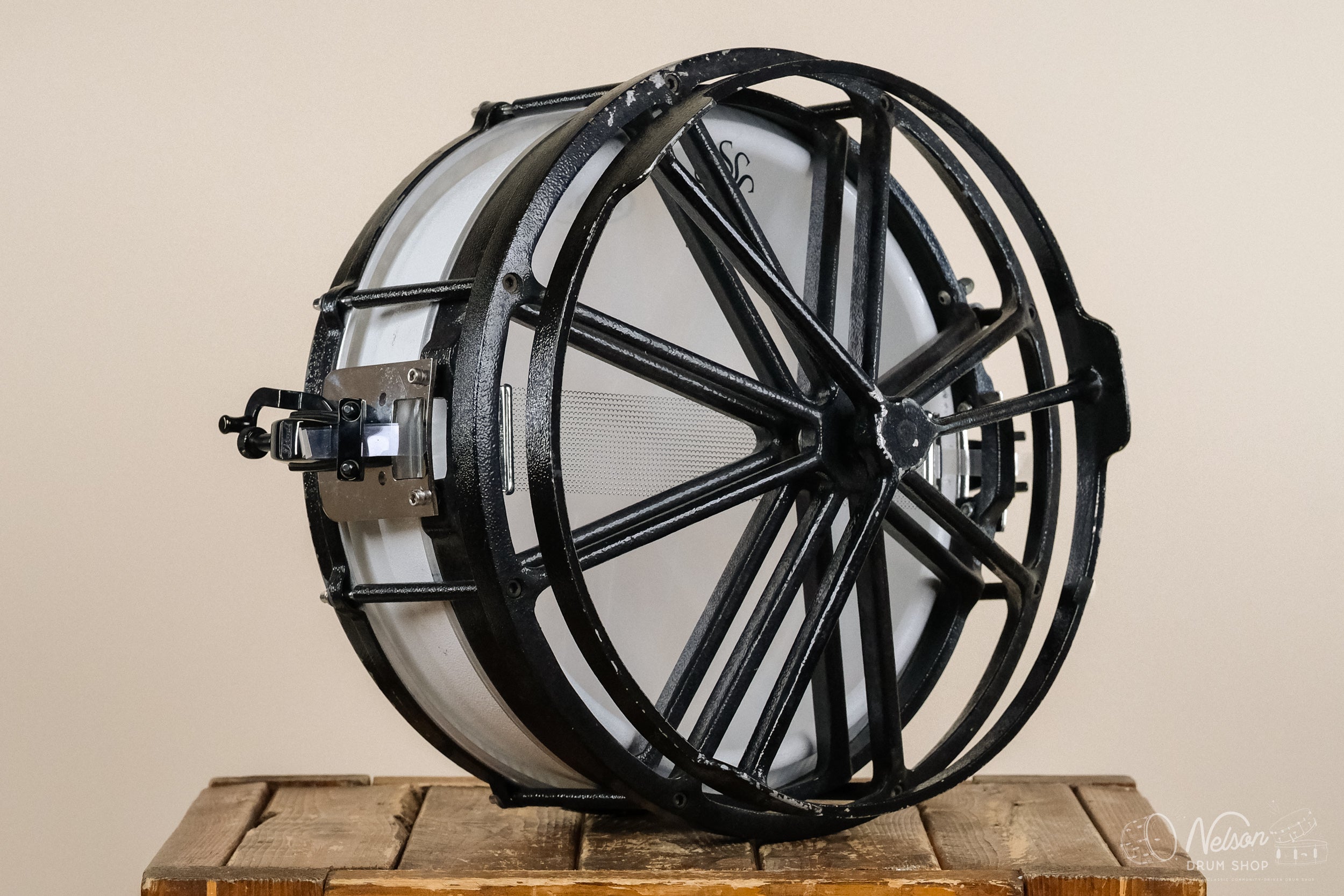 Used 1st Gen Firchie TM-1 'Time Machine' in White – Nelson Drum Shop