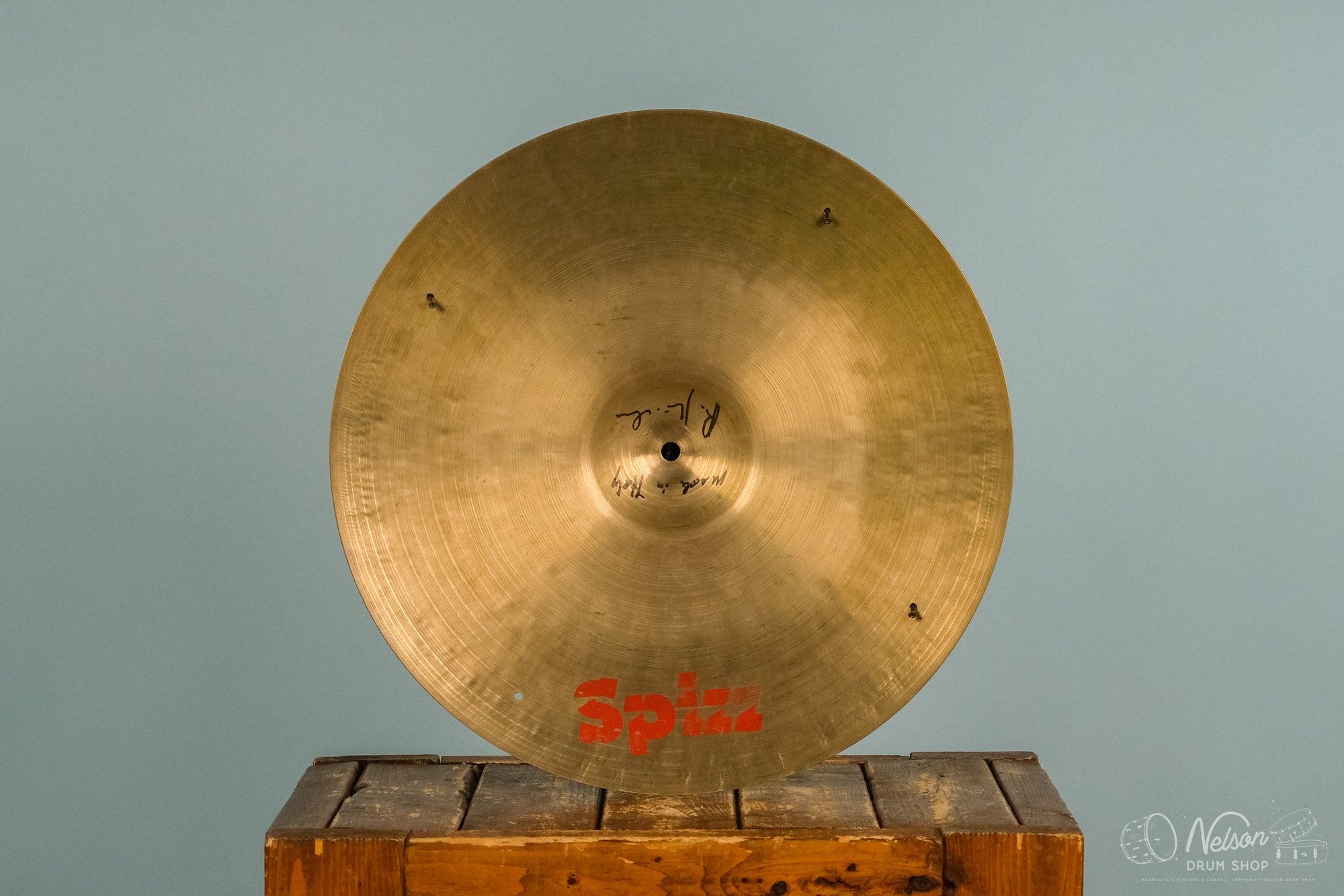 Used Spizz Crash Ride with 4 rivet holes - 18"