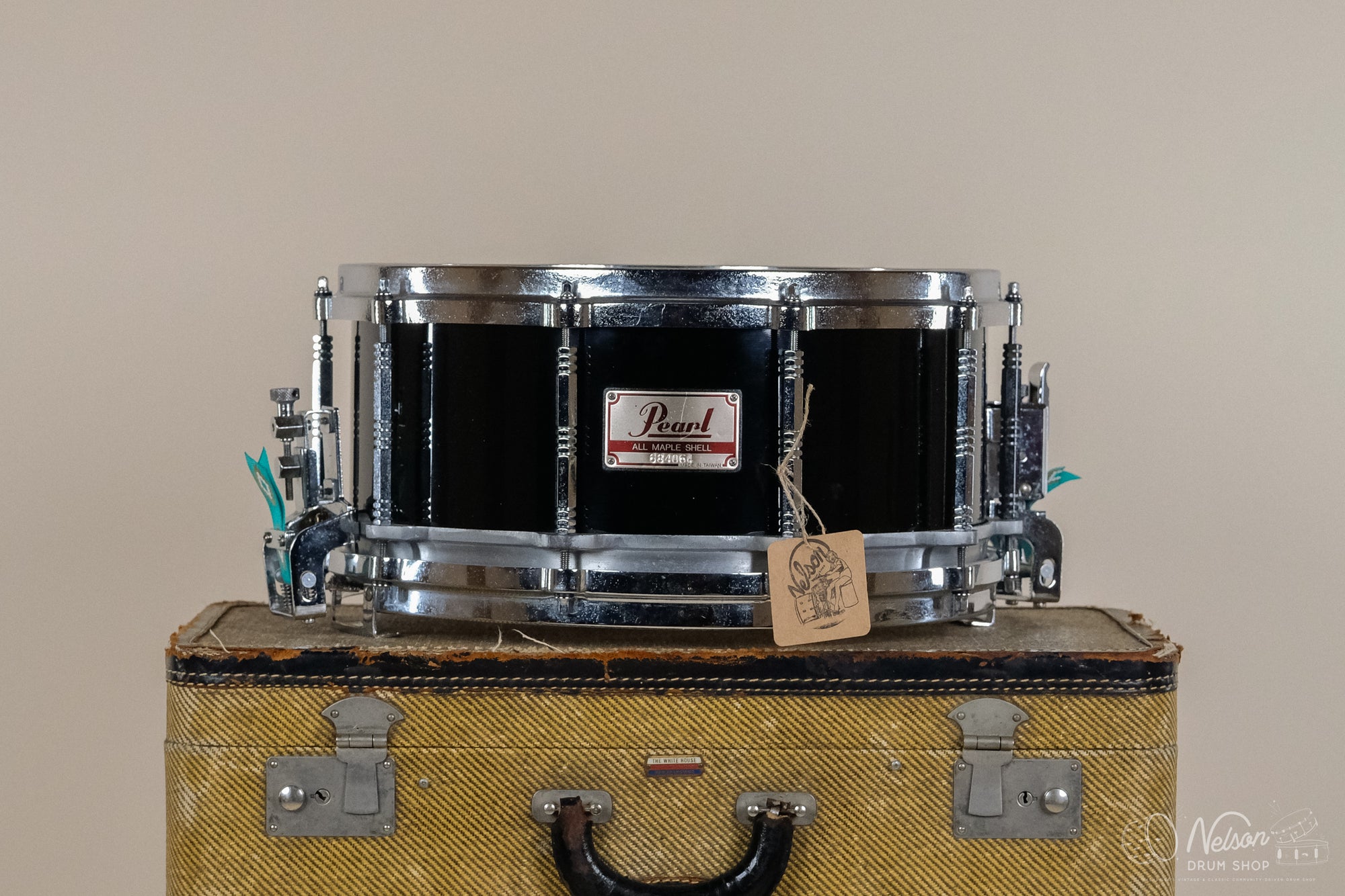1st Gen Pearl Free Floating Maple Shell in Black Gloss - 6.5x14