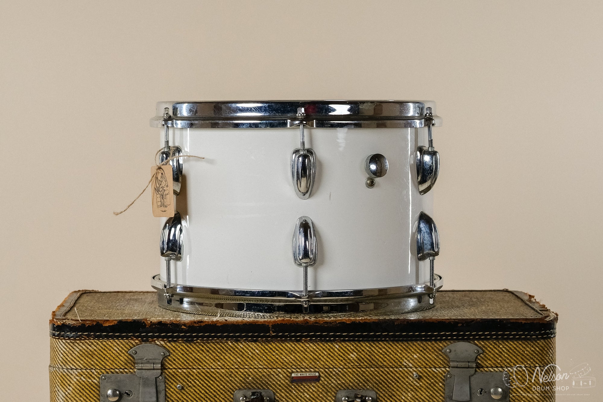 1970s Slingerland 3-Ply in White Gloss - 8x12