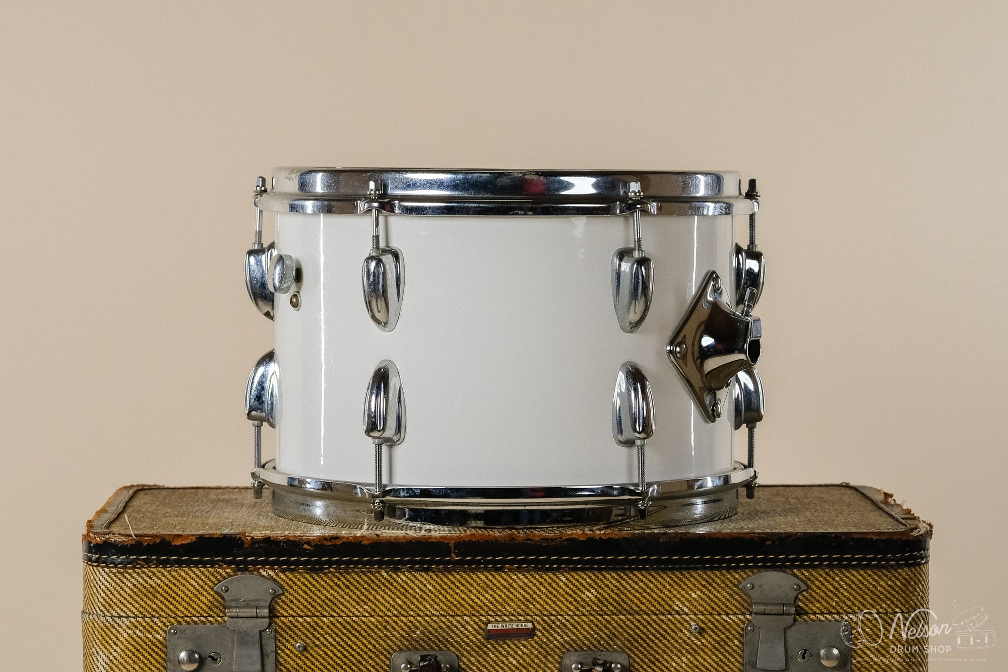 1970s Slingerland 3-Ply in White Gloss - 8x12