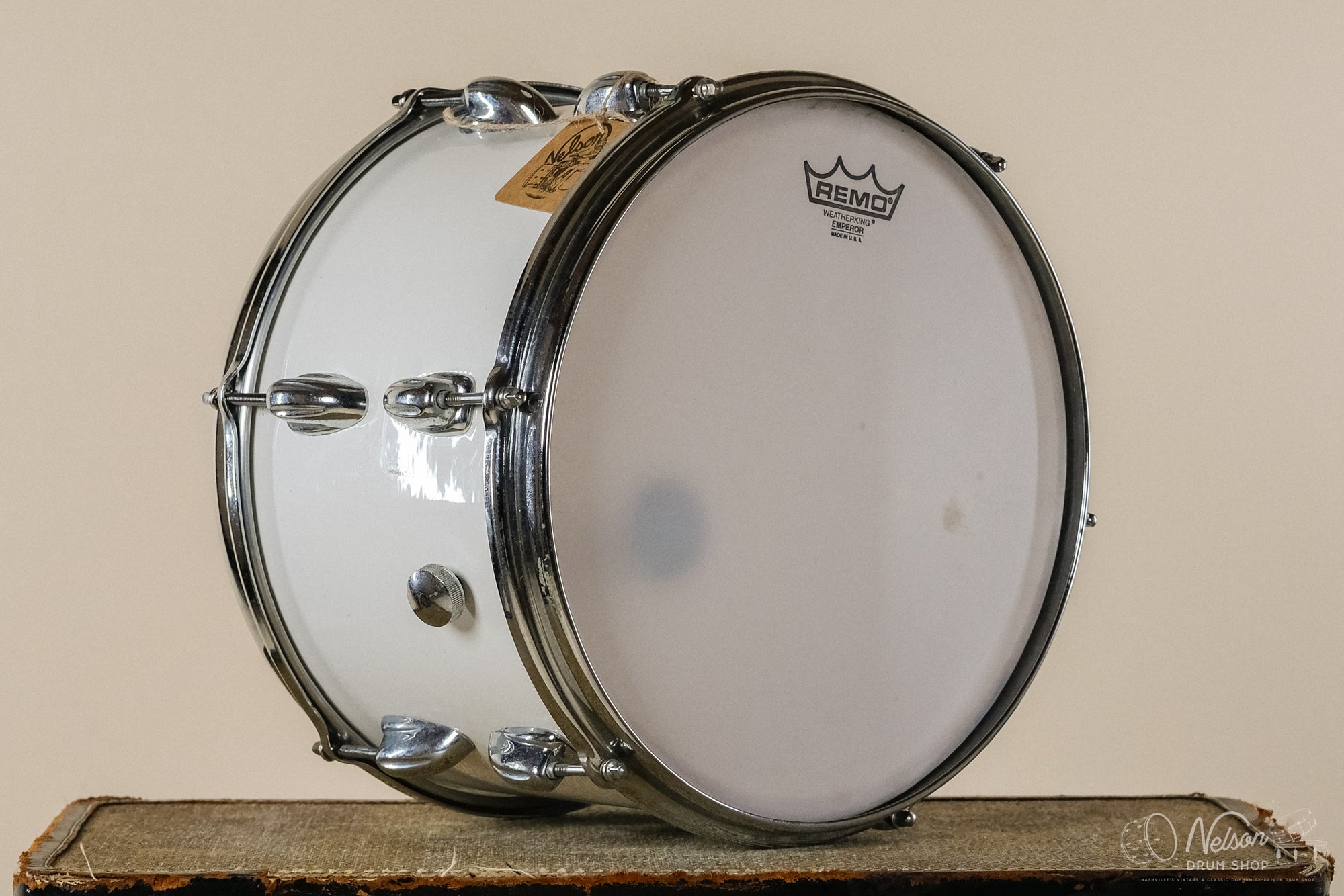 1970s Slingerland 3-Ply in White Gloss - 8x12