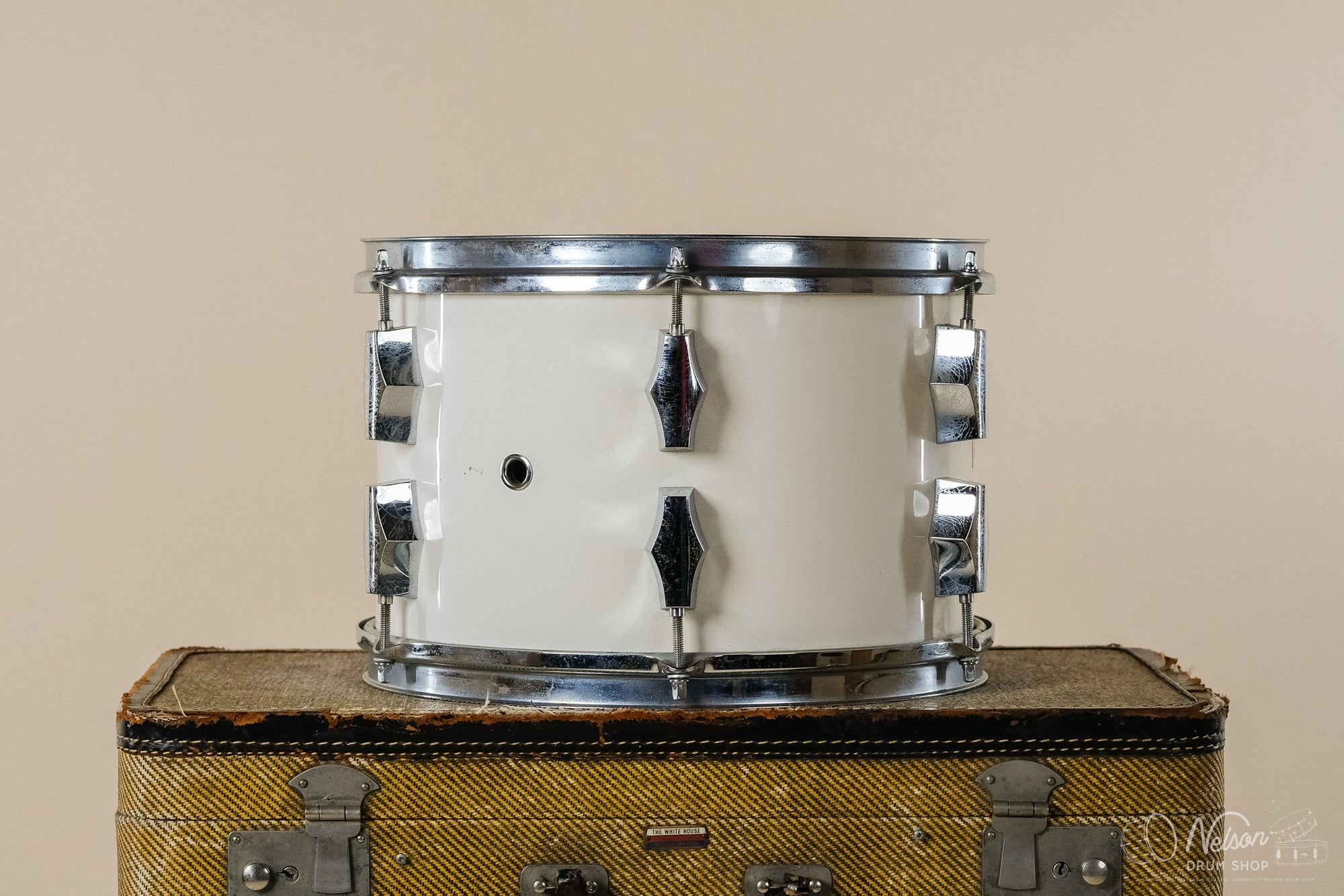 1980s Corder in White Formex Finish - 8x12