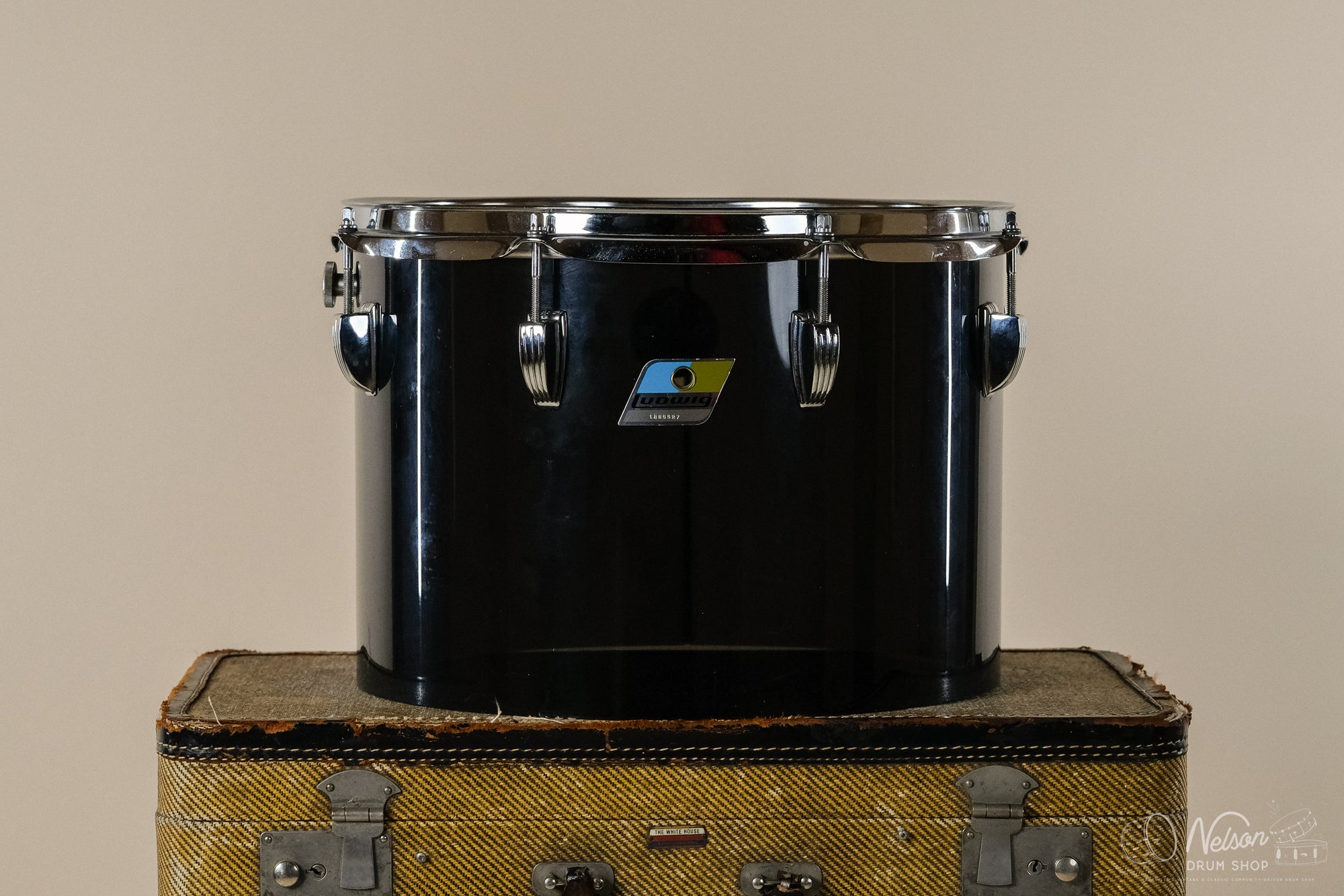 1970s Ludwig Vistalite Concert Tom in Smoke - 10x14