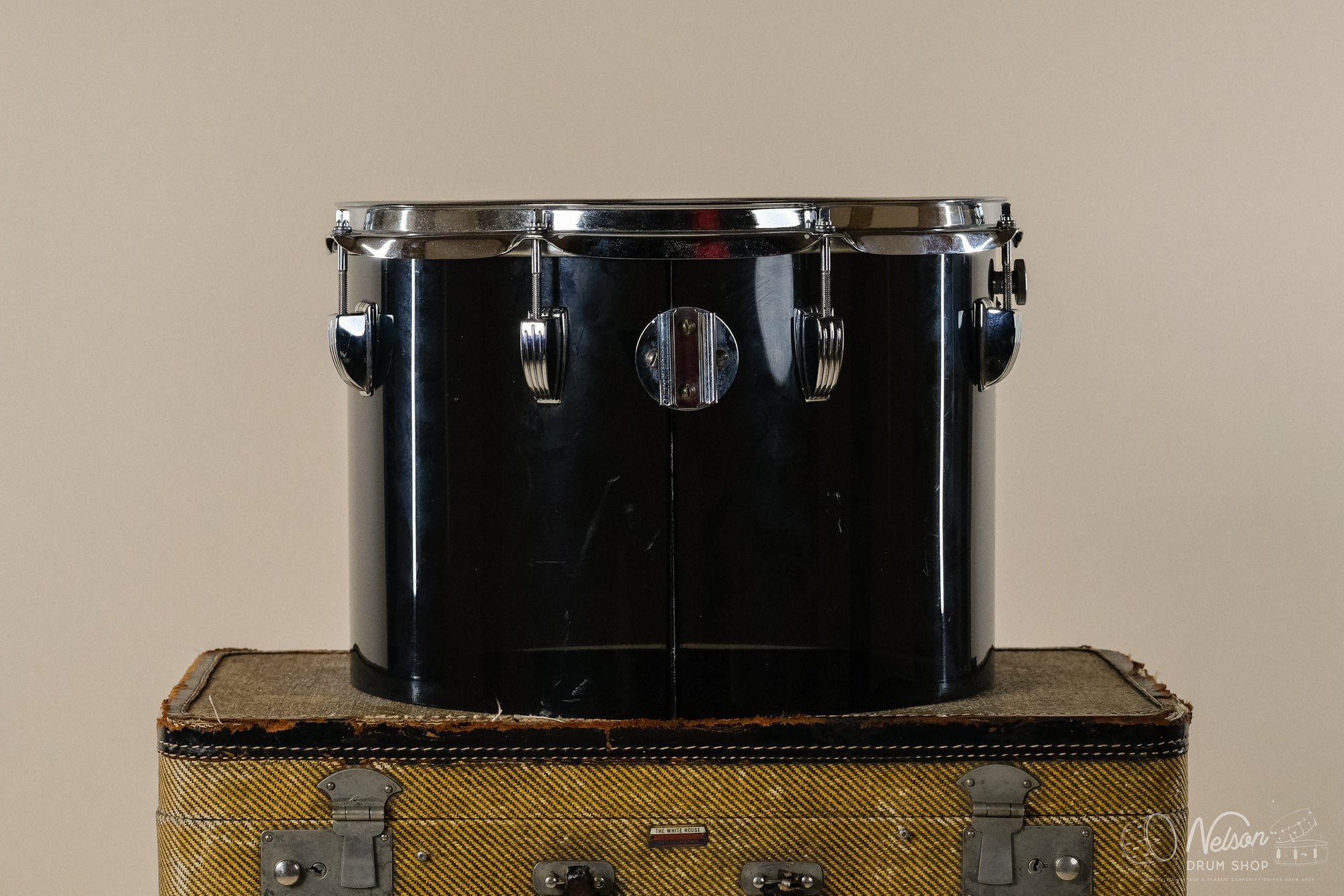 1970s Ludwig Vistalite Concert Tom in Smoke - 10x14
