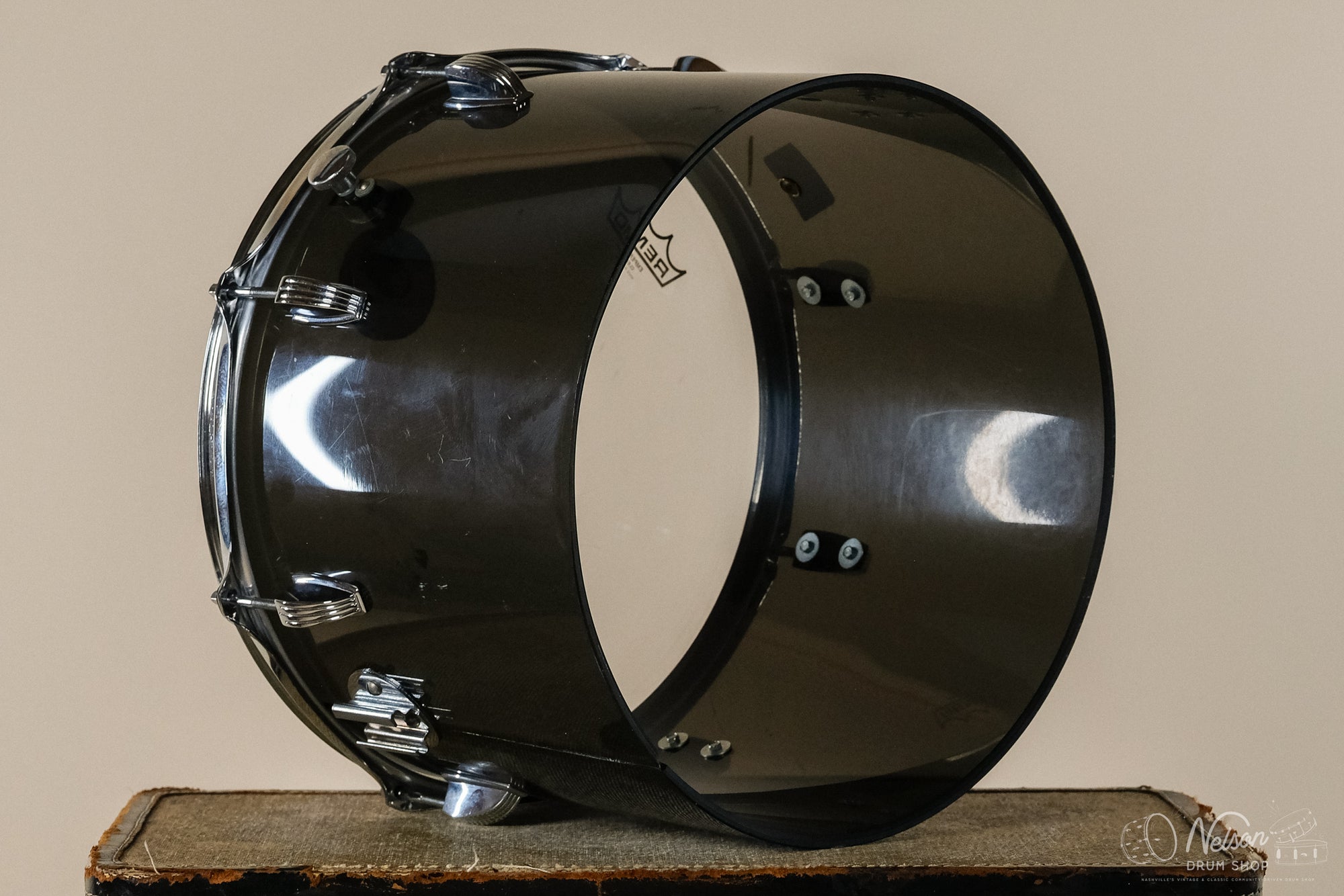 1970s Ludwig Vistalite Concert Tom in Smoke - 10x14