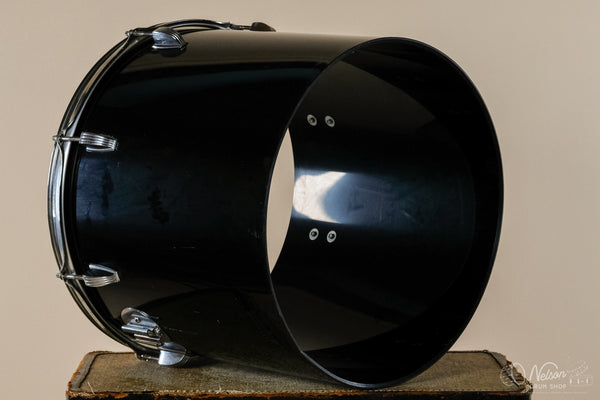 1970s Ludwig Vistalite Concert Tom in Black - 14x16