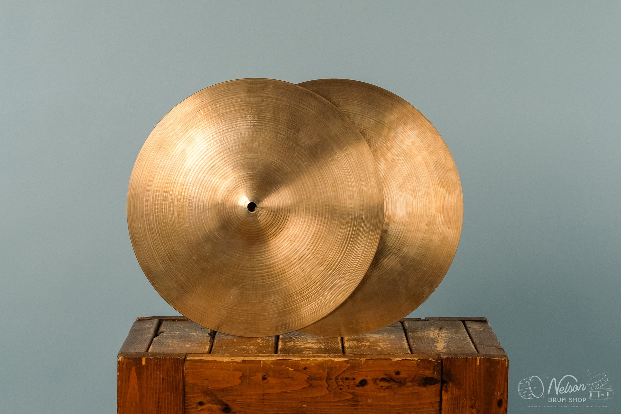 Late 1950s Zildjian Avedis Small Stamp Hi-hats - 14"