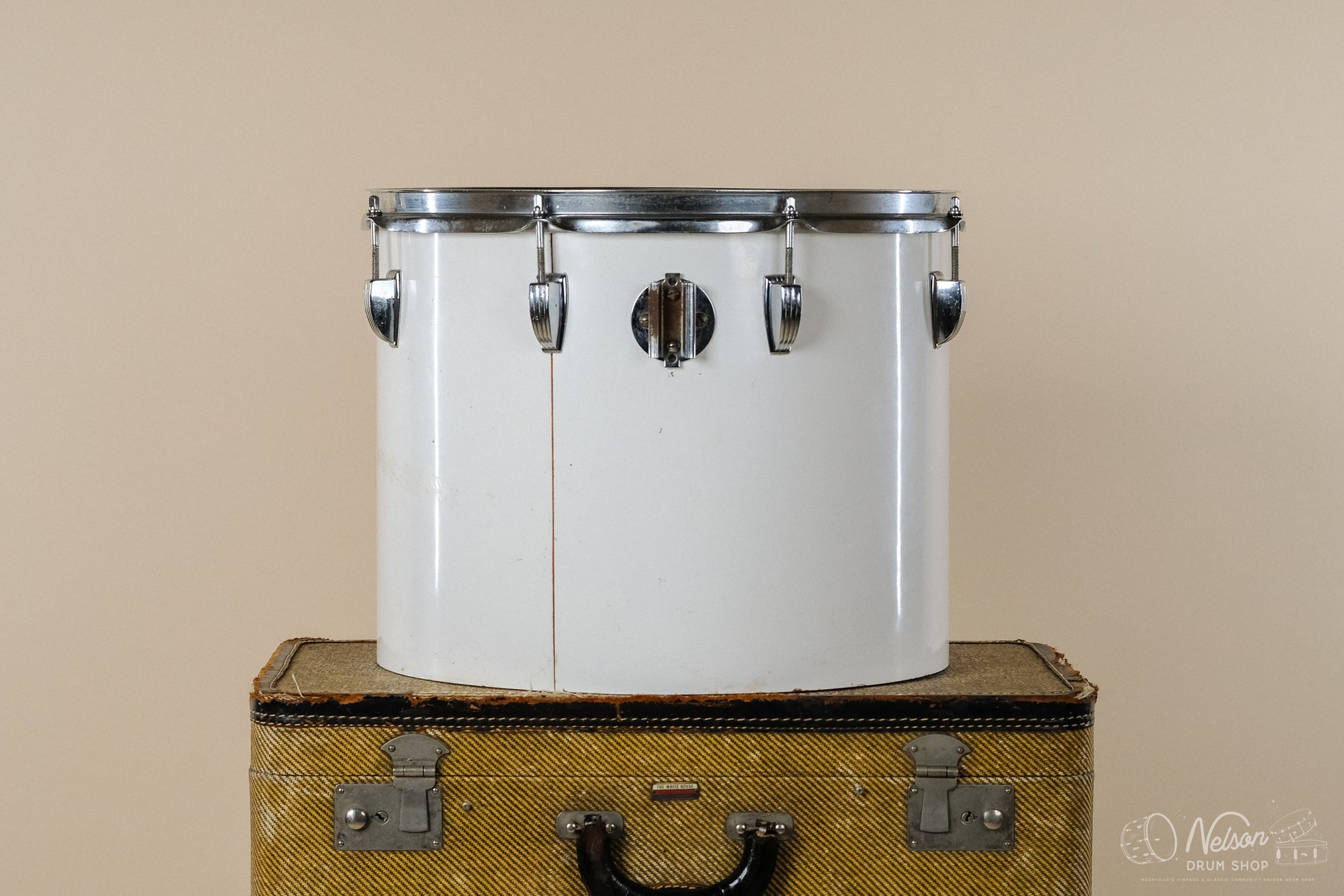 1970s Ludwig Concert Tom in White Cortex - 12x15