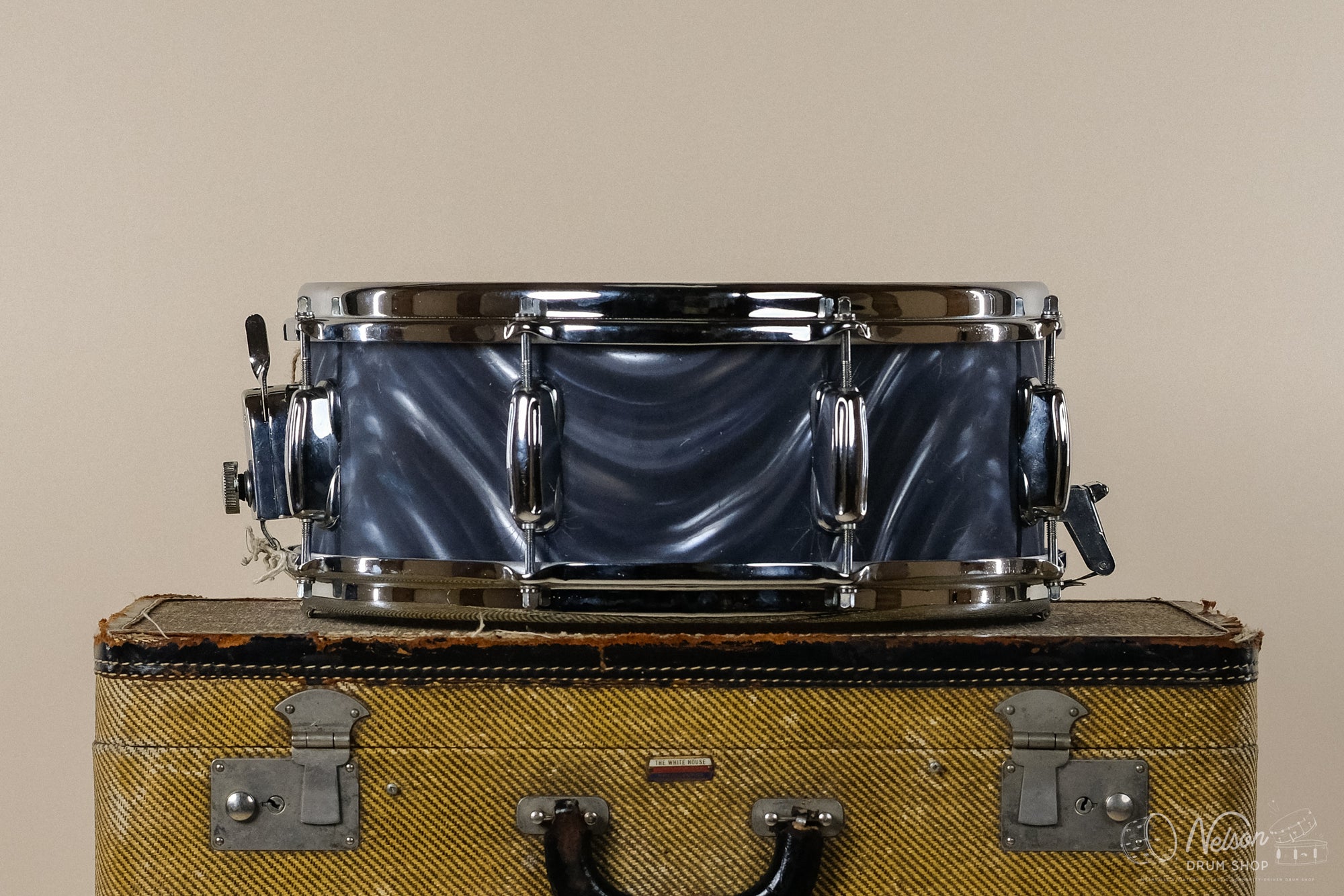 1960s Slingerland 'Artist Model' in Charcoal Satin Flame - 5.5x14"