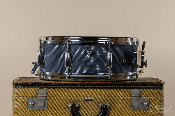 1960s Slingerland 'Artist Model' in Charcoal Satin Flame - 5.5x14"