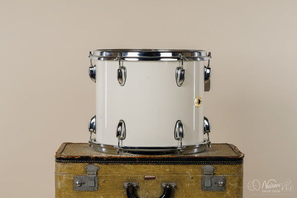 1990s Ridgeland Slingerland Rack Tom in White Lacquer - 10x13