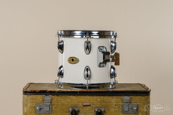 1990s Ridgeland Slingerland Rack Tom in White Lacquer - 9x10