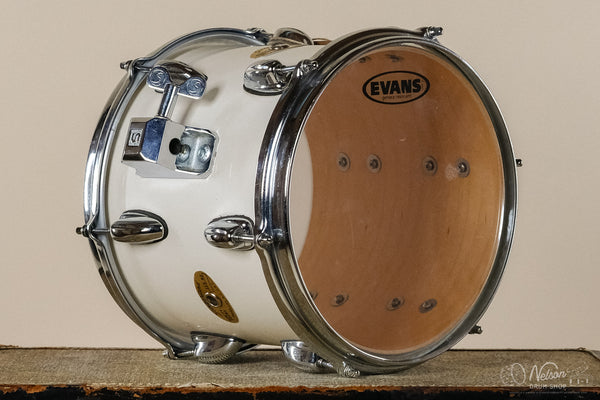1990s Ridgeland Slingerland Rack Tom in White Lacquer - 9x10