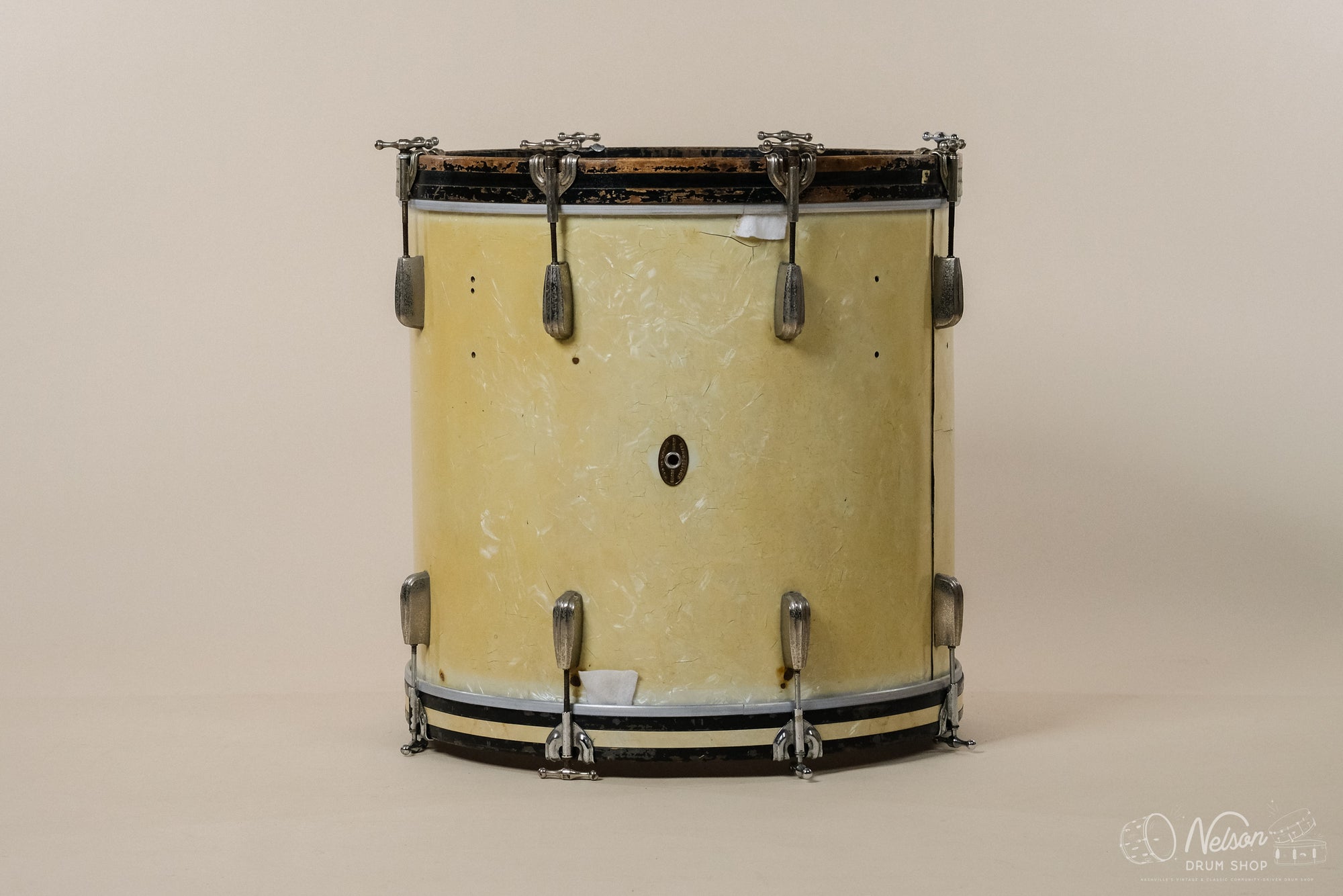 1950s Slingerland Combo Bebop Bass Drum in Marine Pearl- 18x20