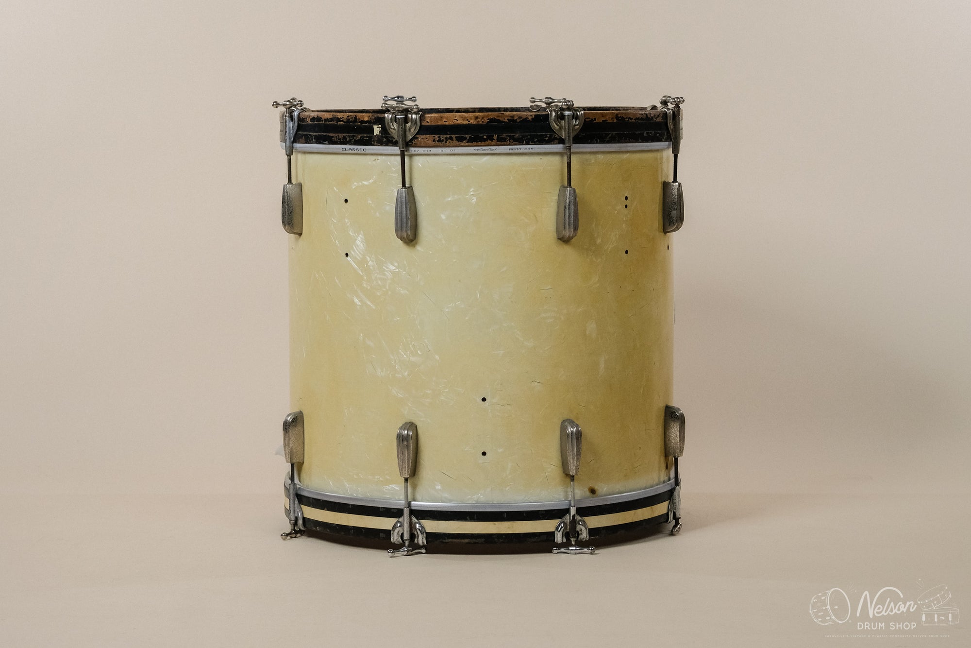 1950s Slingerland Combo Bebop Bass Drum in Marine Pearl- 18x20