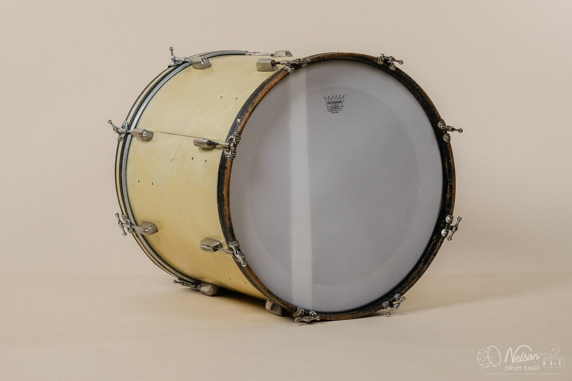 1950s Slingerland Combo Bebop Bass Drum in Marine Pearl- 18x20
