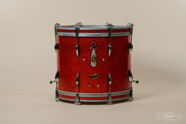 1960s Trixon Bass Drum in Red Sparkle - 16x20