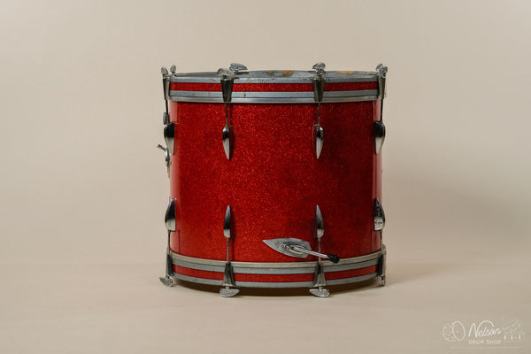 1960s Trixon Bass Drum in Red Sparkle - 16x20