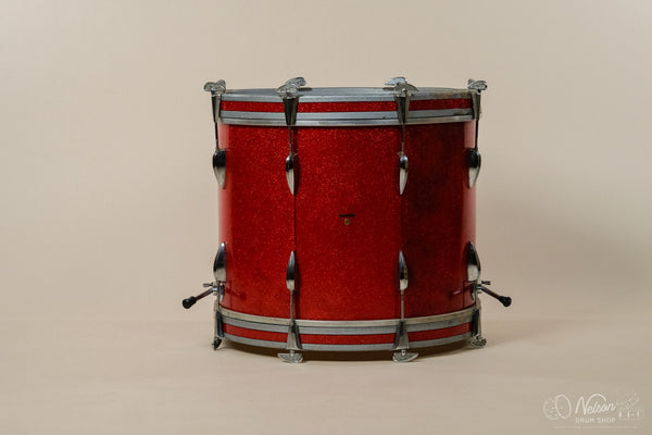 1960s Trixon Bass Drum in Red Sparkle - 16x20
