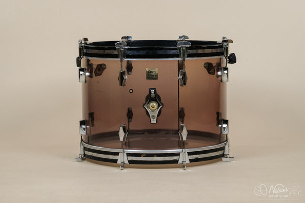 1970s Fibes Crystalite Bass Drum in Smoke - 14x22