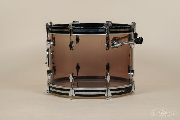 1970s Fibes Crystalite Bass Drum in Smoke - 14x22