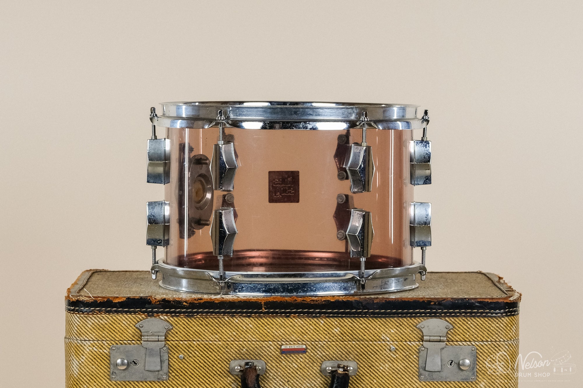 1970s Fibes Crystalite Tom in Smoke - 8x12