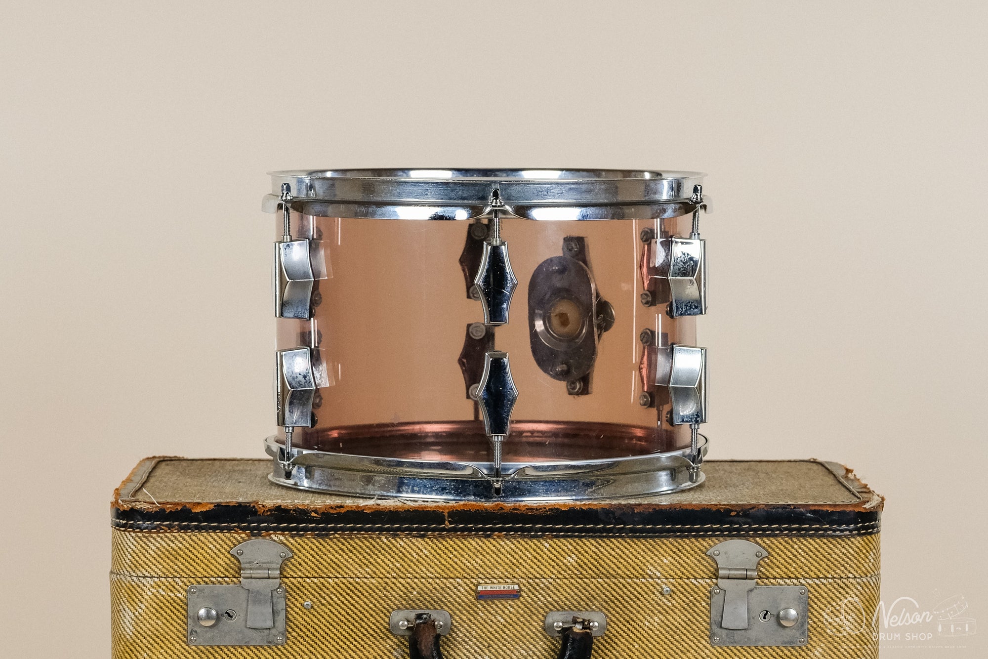 1970s Fibes Crystalite Tom in Smoke - 8x12