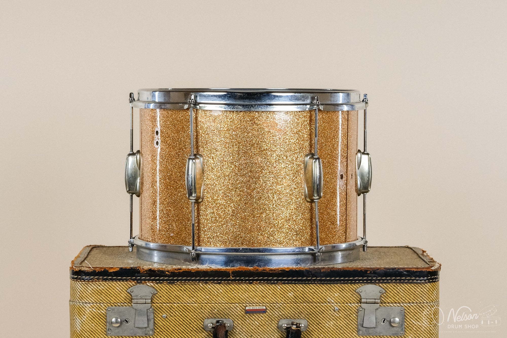 1960s Slingerland 'Stage Band' Tom in Sparkling Champagne Pearl - 9x13