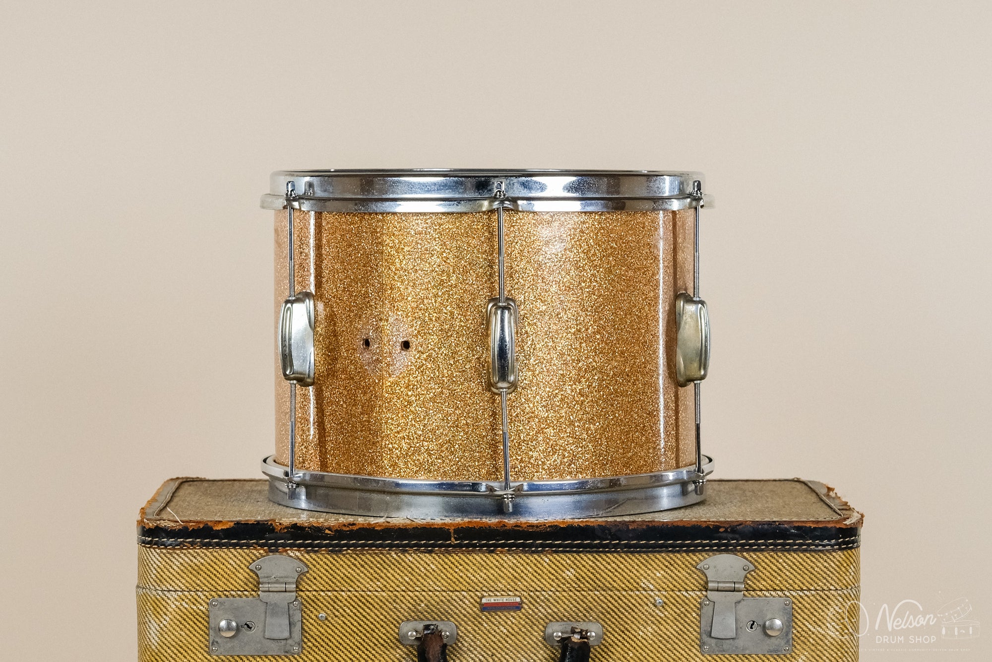 1960s Slingerland 'Stage Band' Tom in Sparkling Champagne Pearl - 9x13