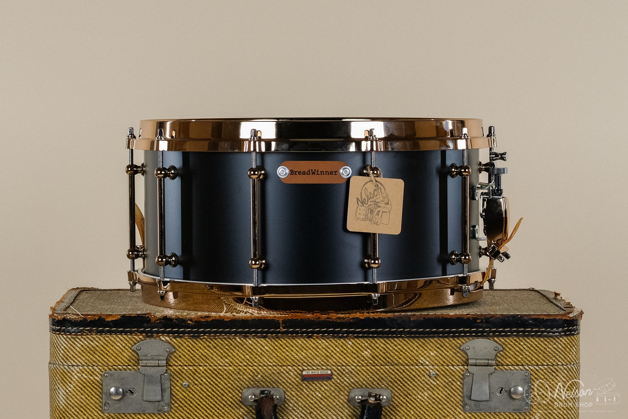 BreadWinner 'Charvest' Matte Black Over Brass 10 Lug - 6.5x14