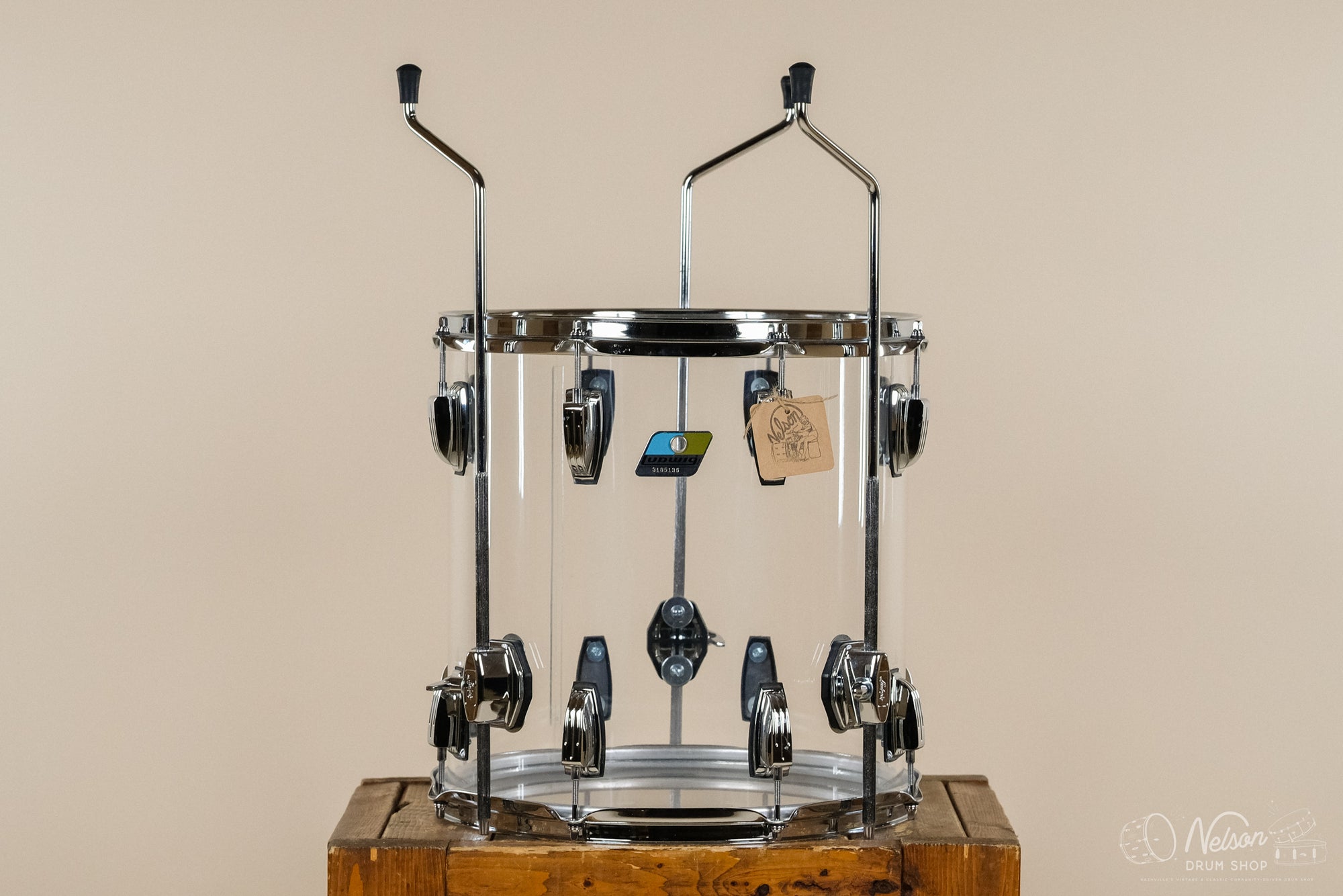 Used Ludwig Vistalite Reissue in Clear - 14x14"