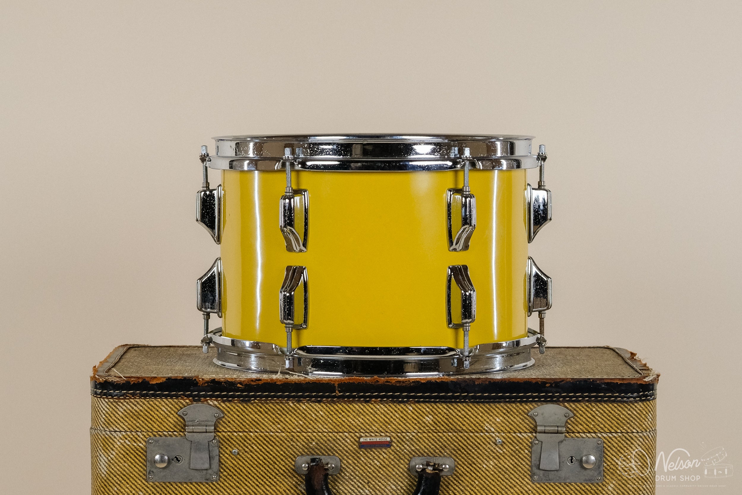 1970s Rogers 'Big R' Tom in Spanish Gold - 8x12 – Nelson Drum Shop