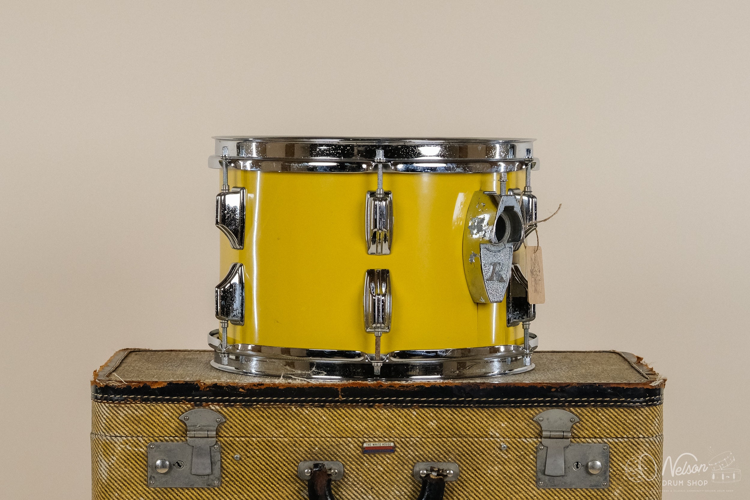 1970s Rogers 'Big R' Tom in Spanish Gold - 8x12 – Nelson Drum Shop