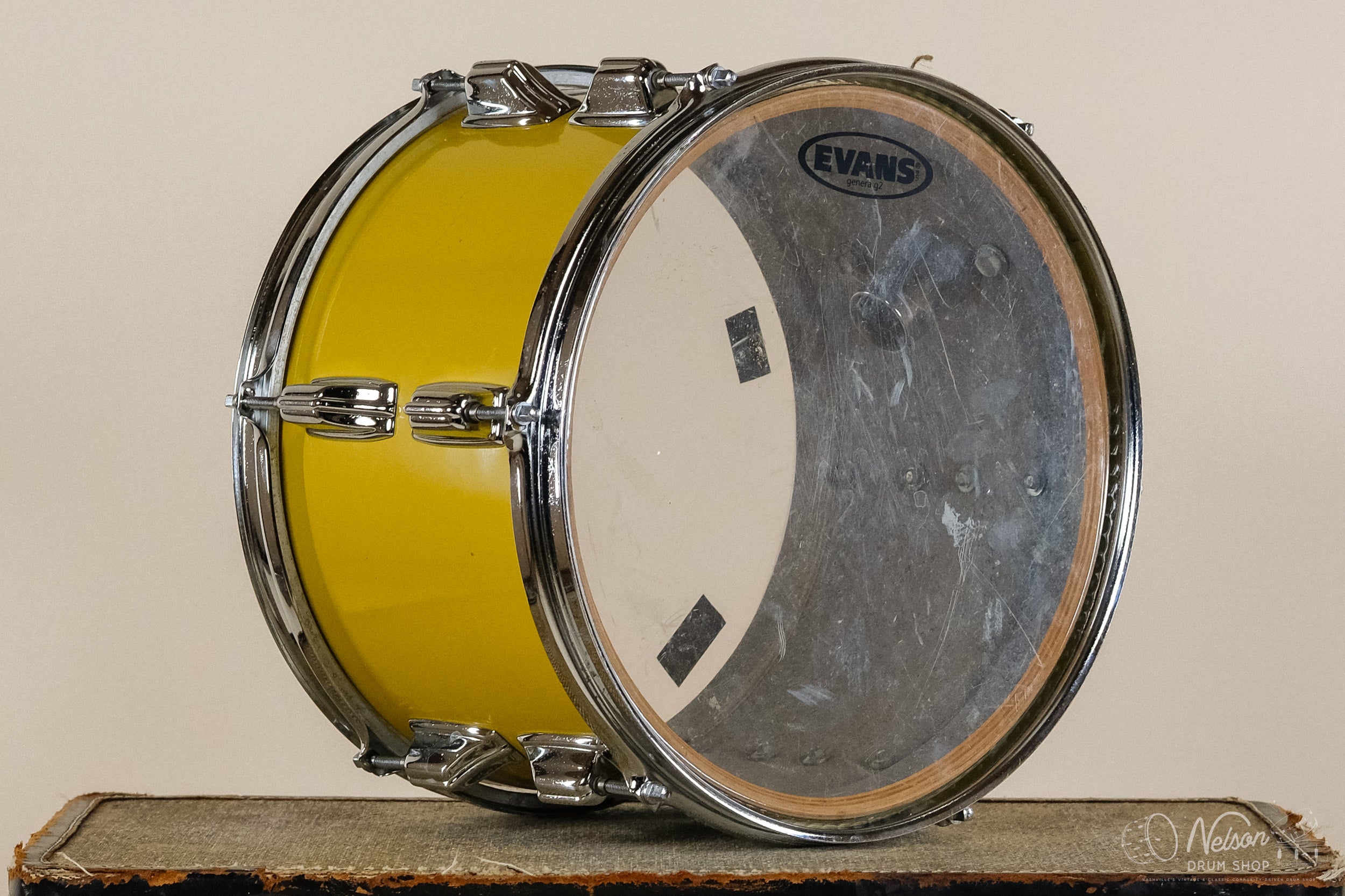 1970s Rogers 'Big R' Tom in Spanish Gold - 8x12 – Nelson Drum Shop