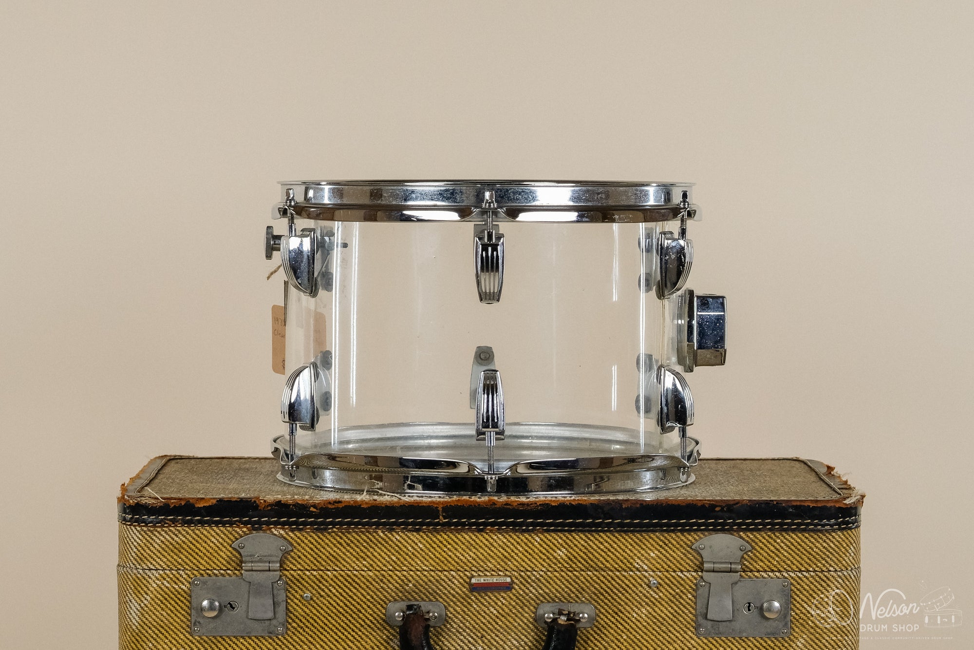 1970s Ludwig Tom in Clear Vistalite - 8x12