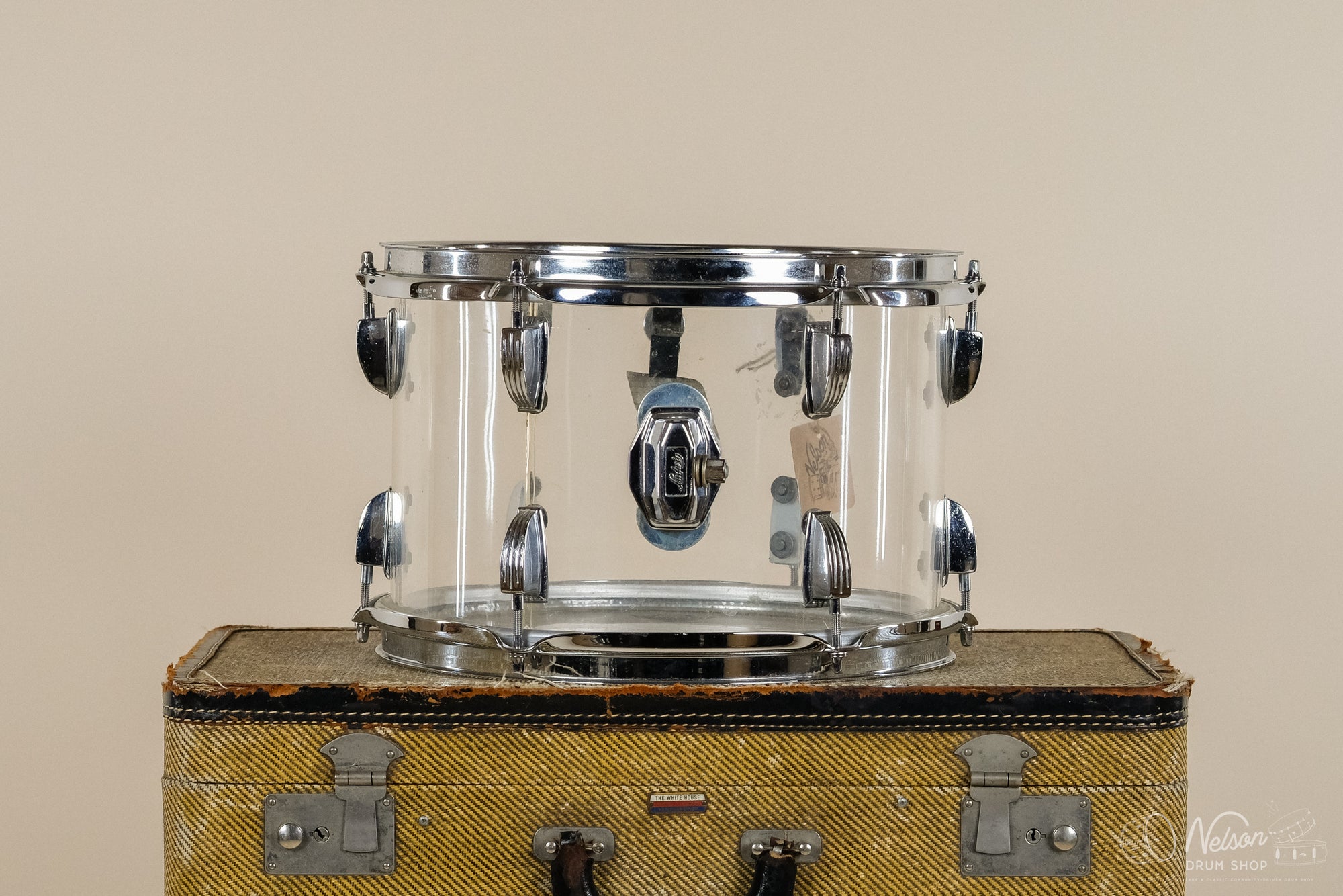 1970s Ludwig Tom in Clear Vistalite - 8x12
