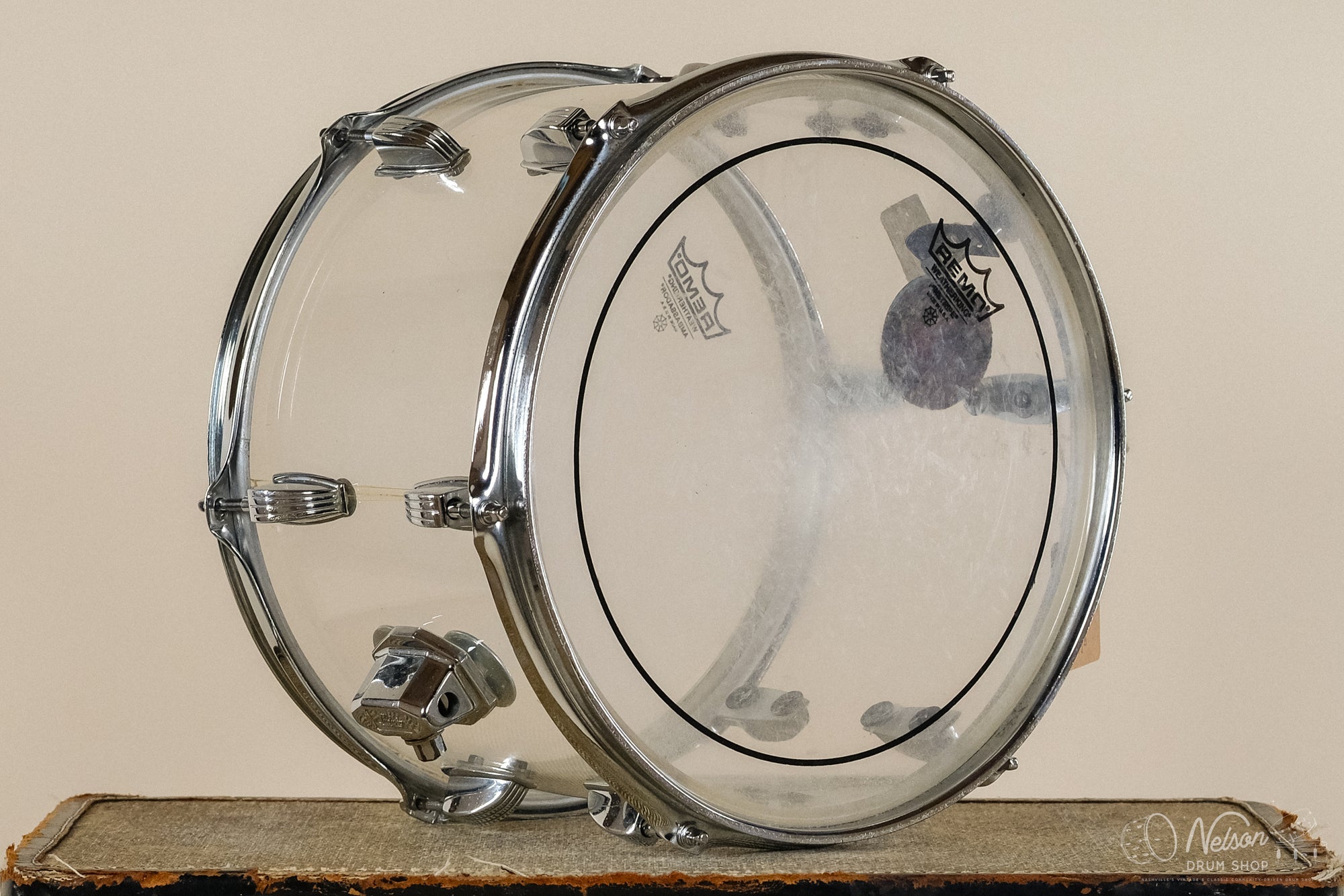1970s Ludwig Tom in Clear Vistalite - 8x12