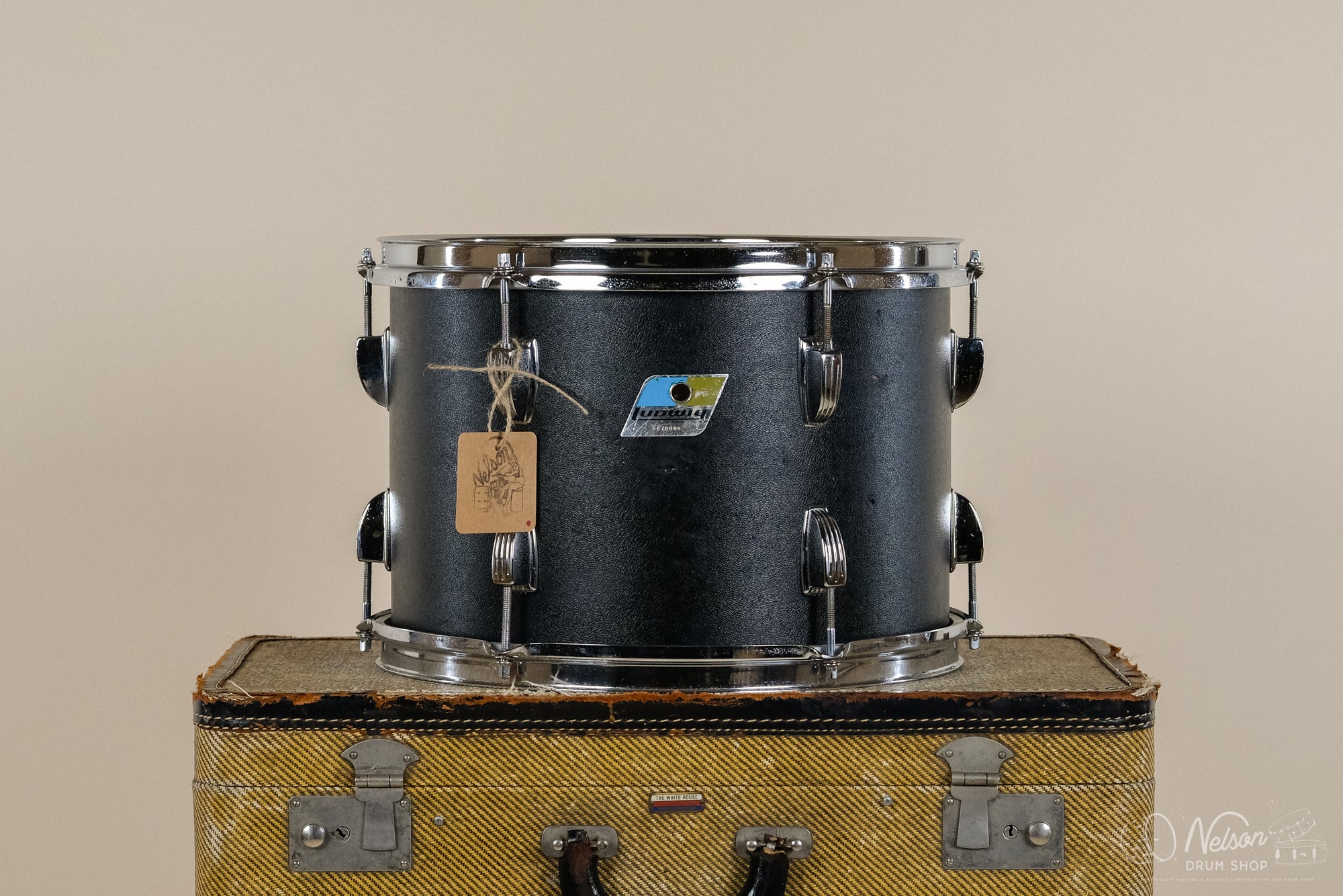 1970s Ludwig Classic Tom in Black Panther - 9x13