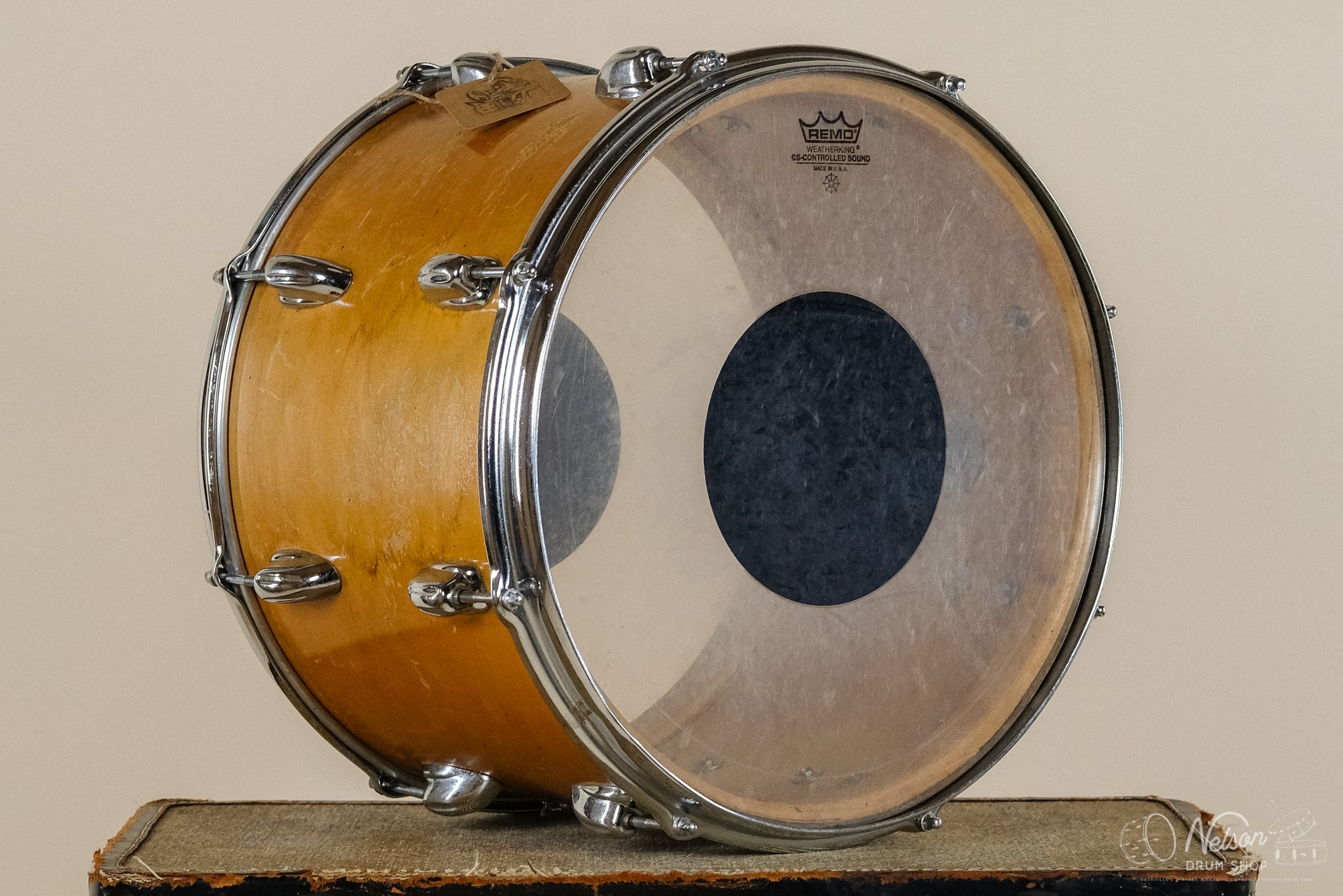 1970s Slingerland 3 Ply Tom in Natural Maple - 10x14
