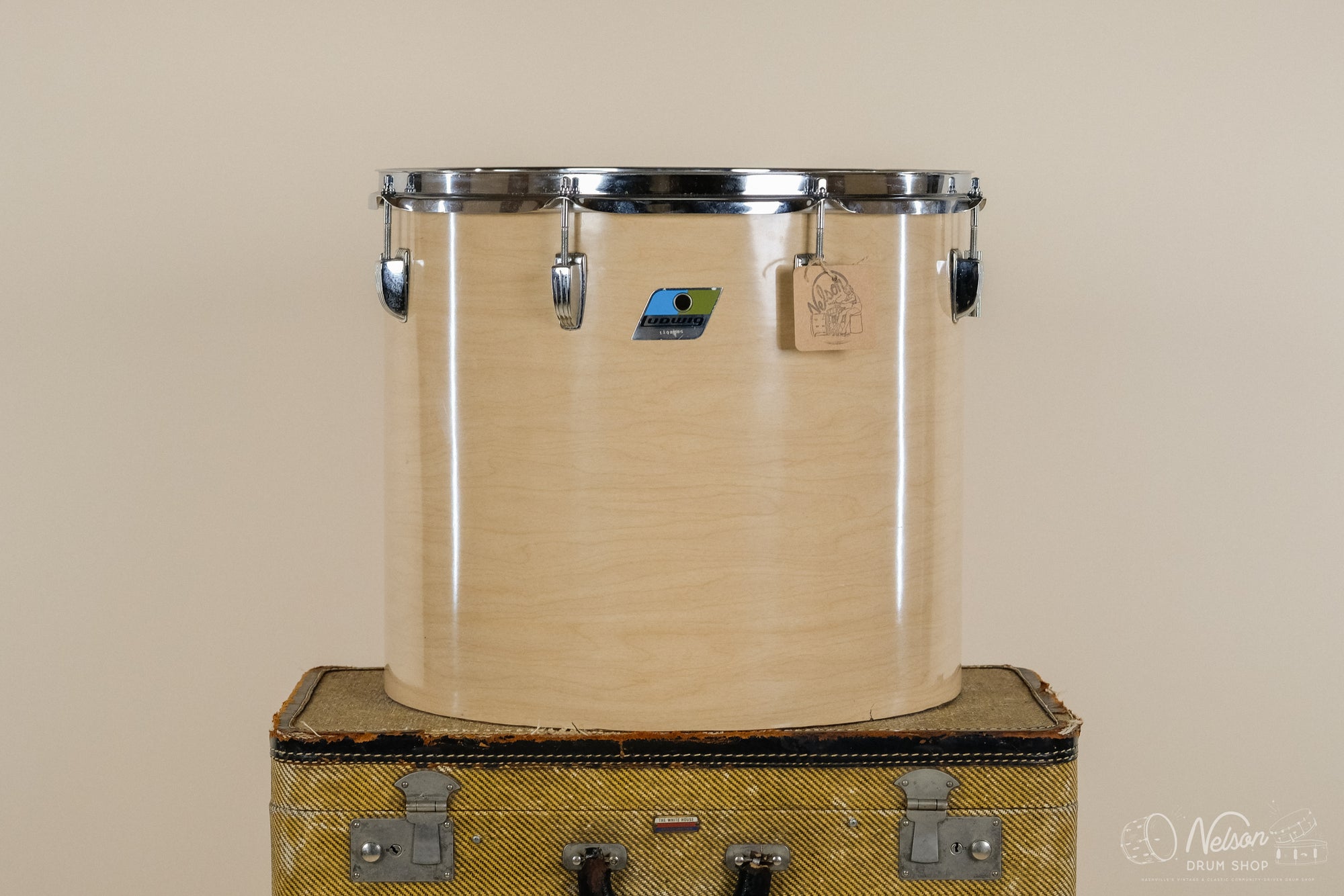 1970s Ludwig 3-ply Concert Tom in Maple Cortex - 14x16