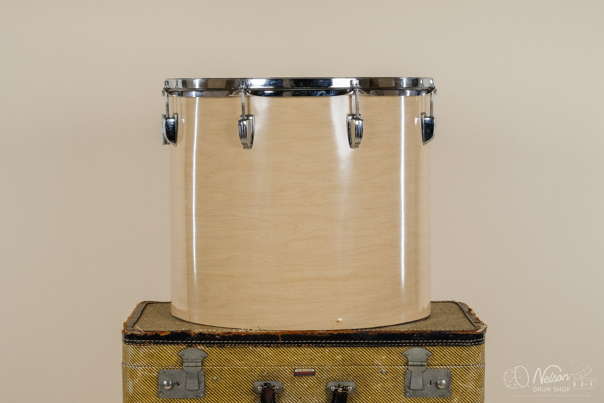 1970s Ludwig 3-ply Concert Tom in Maple Cortex - 14x16