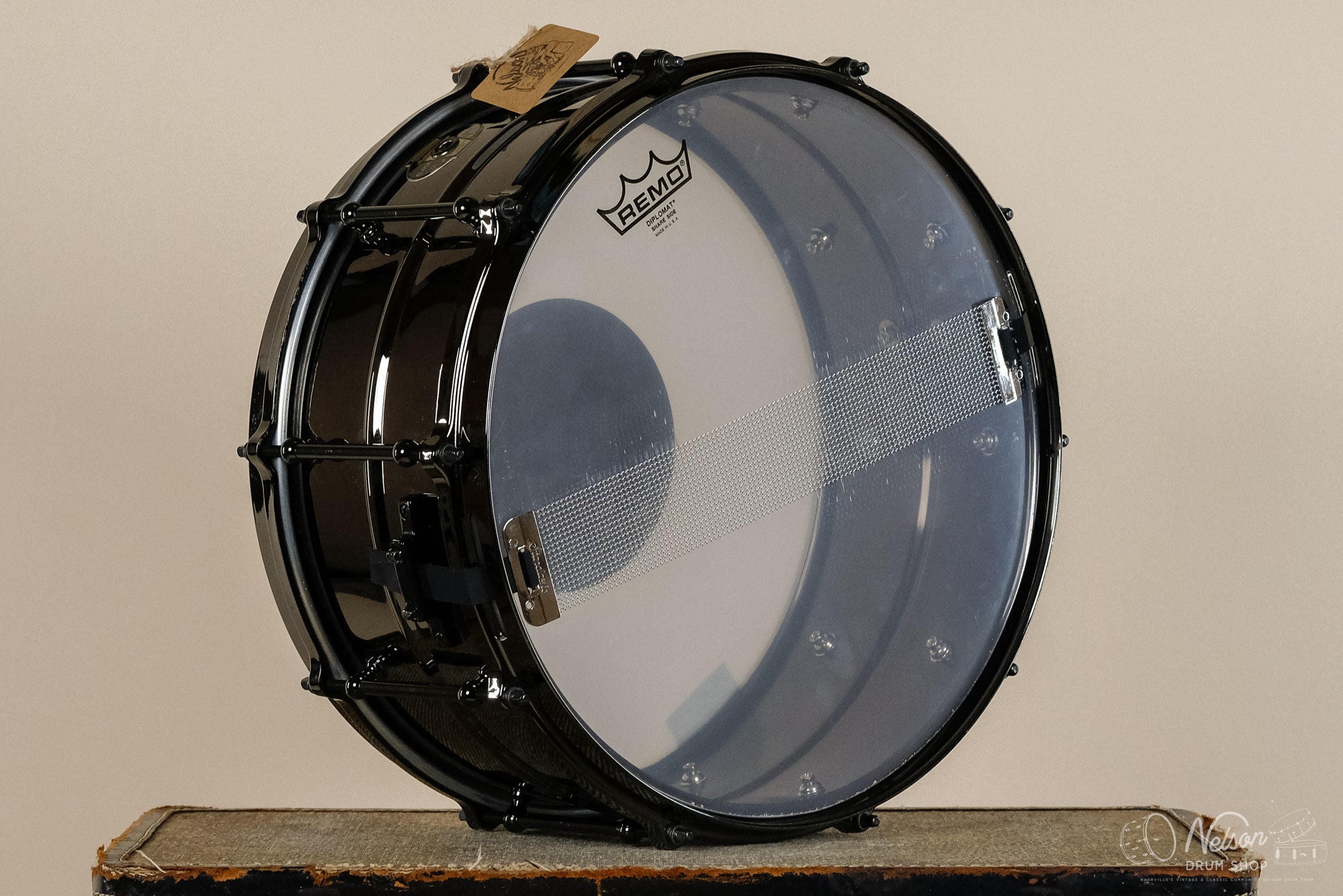 Used Ludwig 'Black Magic' NOB - 6.5x14 – Nelson Drum Shop