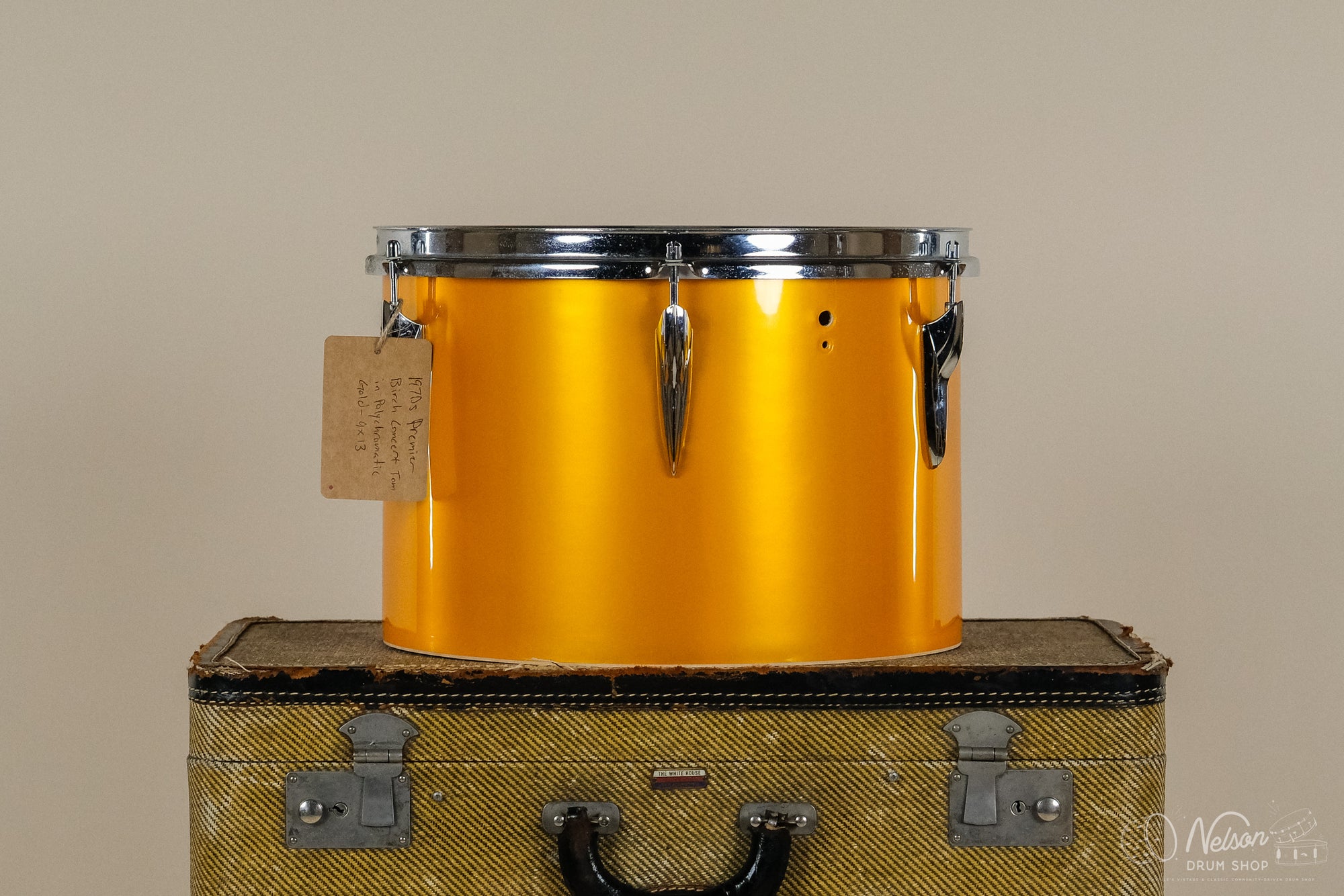 1970s Premier Birch Concert Tom in Polychromatic Gold - 9x13