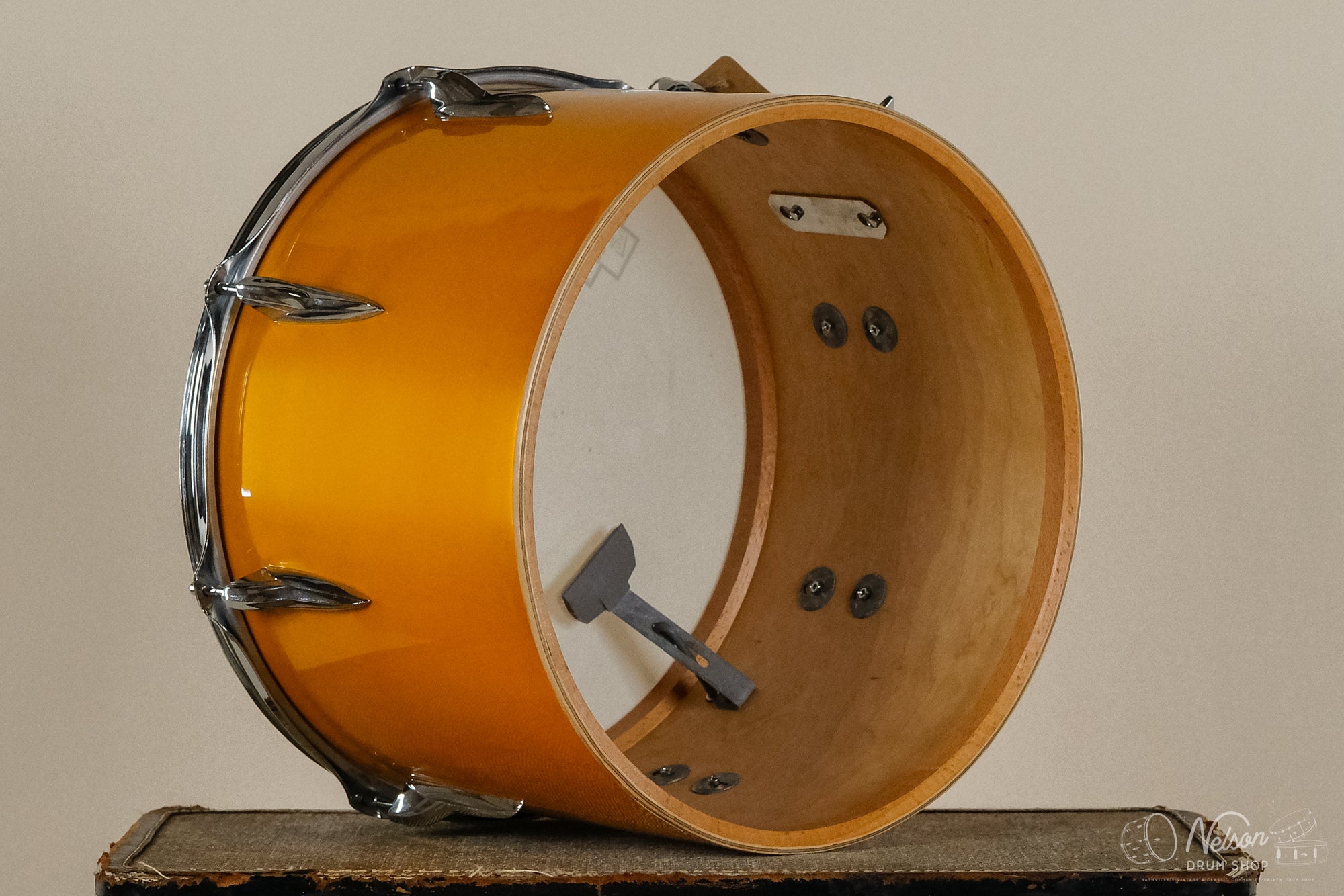 1970s Premier Birch Concert Tom in Polychromatic Gold - 10x14