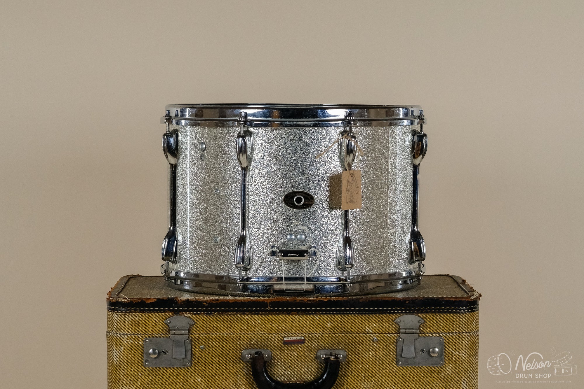 1960s Slingerland 'Super Tension' in Silver Sparkle - 10x15