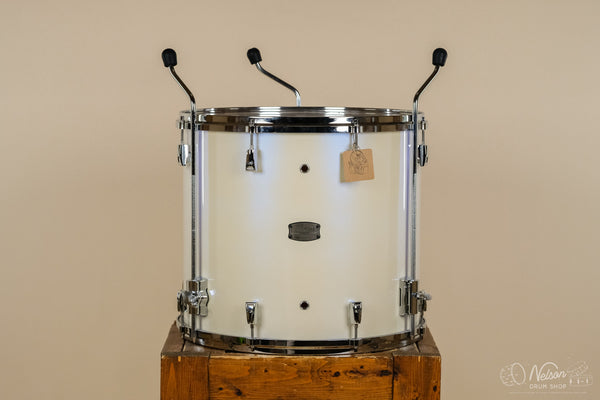 Used Yamaha Maple Custom Absolute Floor Tom in Polar White - 16x18