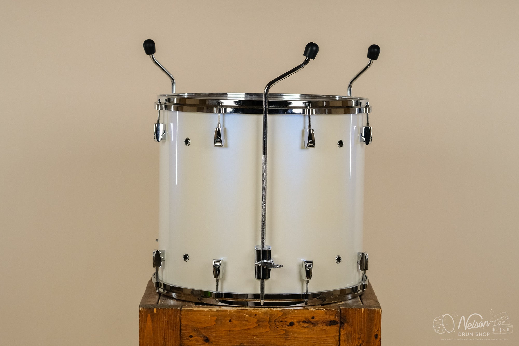 Used Yamaha Maple Custom Absolute Floor Tom in Polar White - 16x18