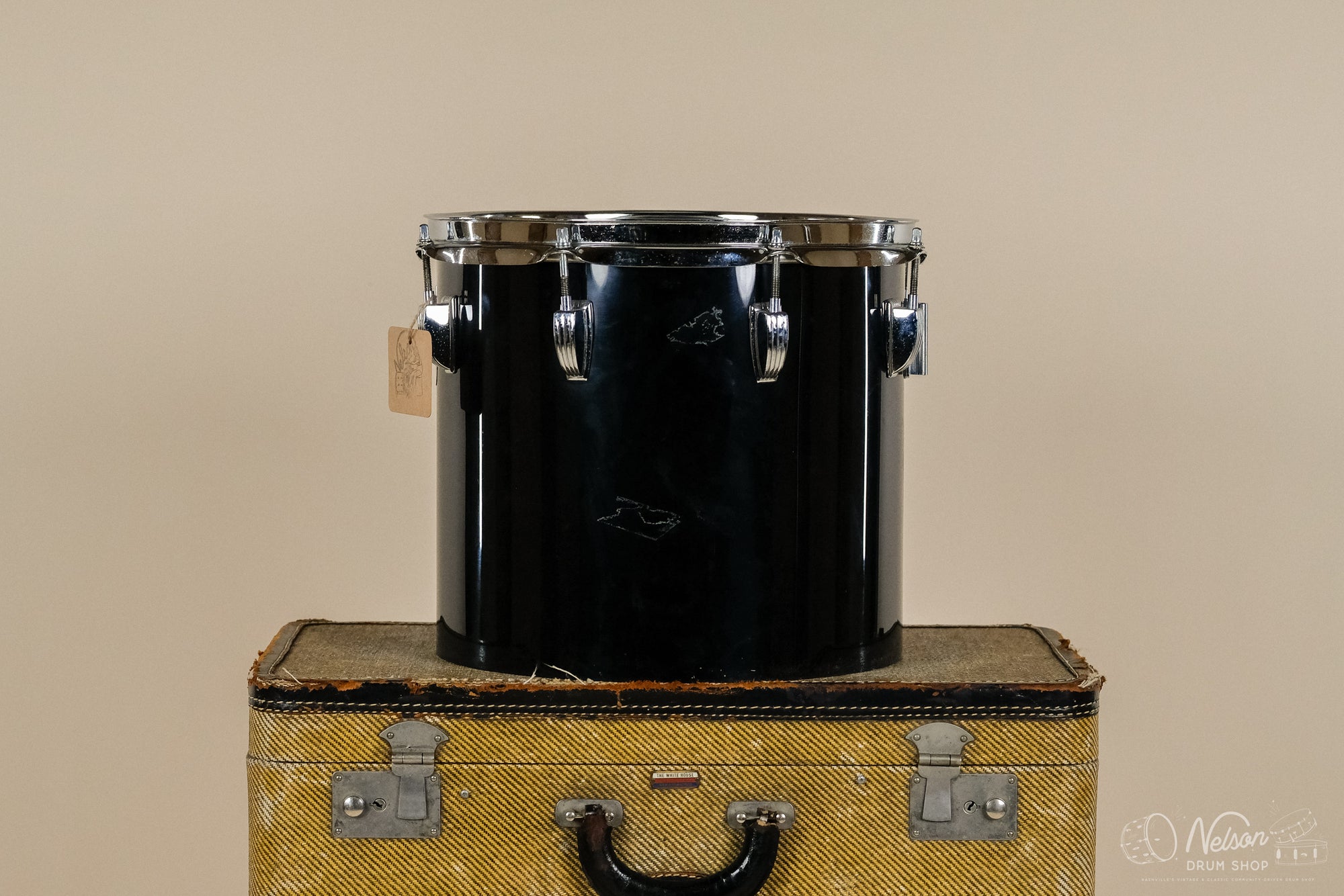 1970s Ludwig Power Concert Tom in Black Vistalite - 11x12